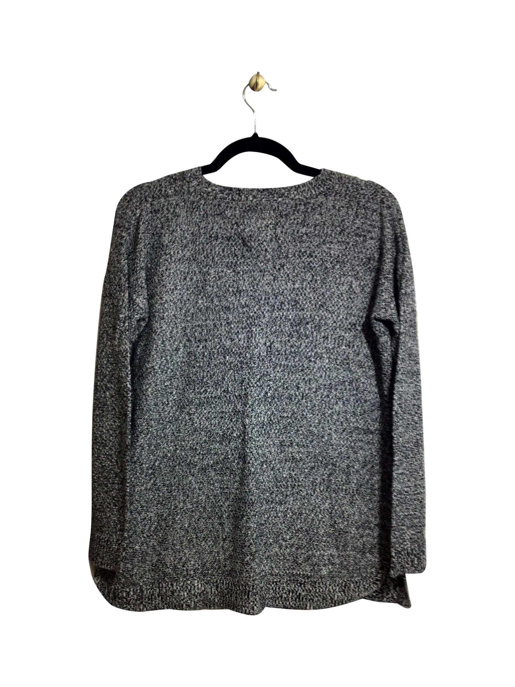 ARCHY & CO. Stylish Regular Fit Gray Long-Sleeved Crew Neck T-shirt - XS