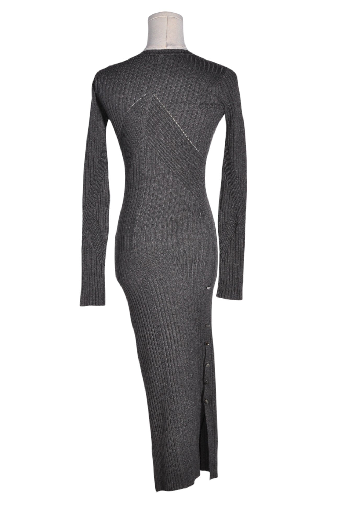 GUESS Women's Stylish Gray Regular Fit Midi Dresses - Size XS