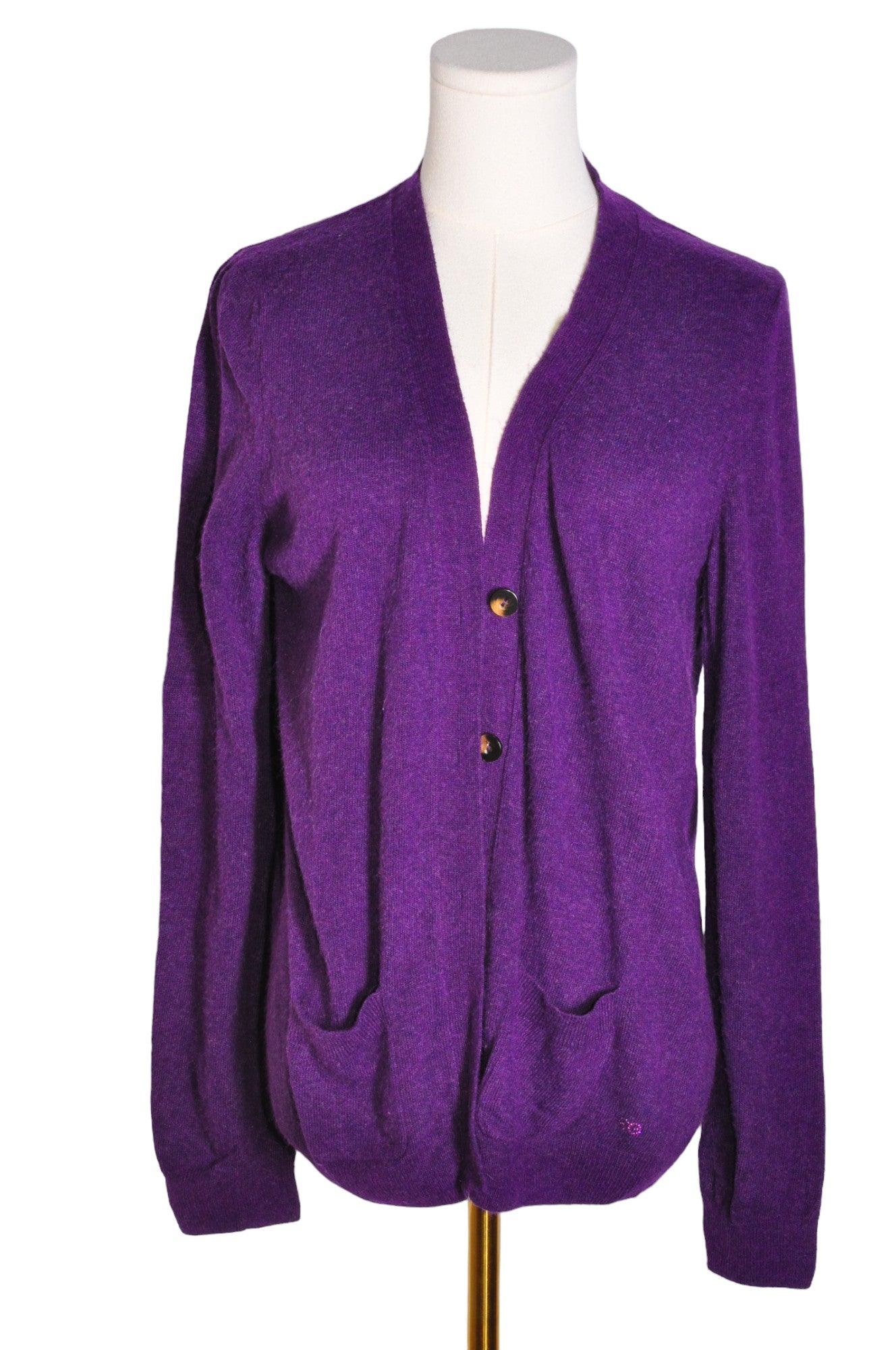 ESCADA Stylish Purple Regular-fit Women's Cardigan - Size M