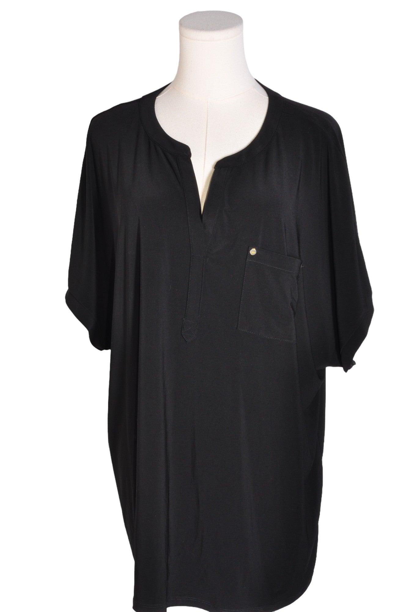 Stylish ANNE KLEIN Women's Regular Fit Black 2X Long Sleeve T-Shirts