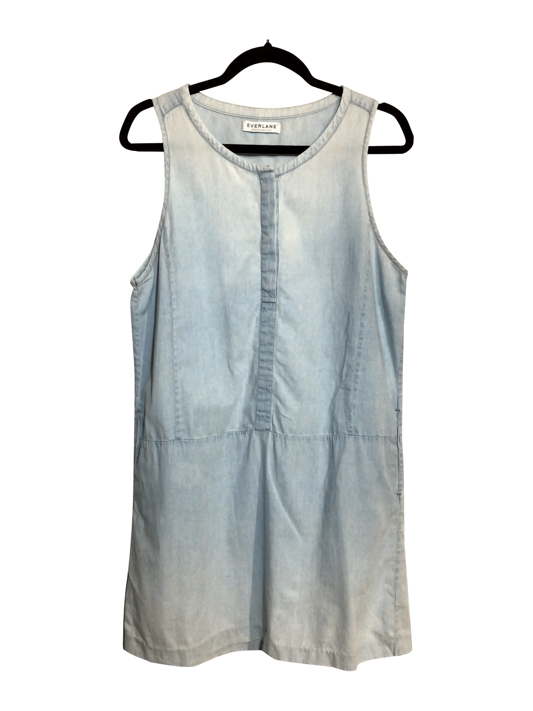 EVERLANE Stunning Regular Fit Blue Midi Dress - Size M