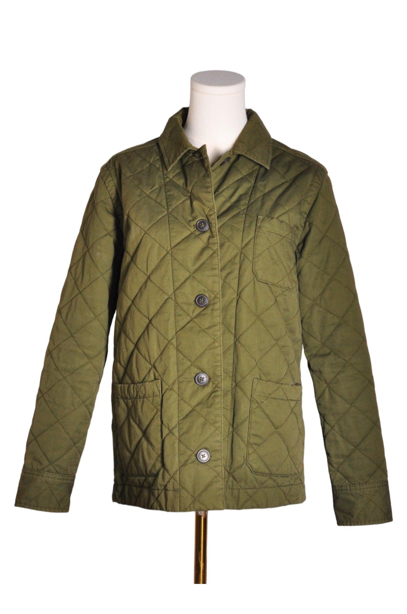 ROOTS Women's Green Regular-Fit Cotton Coat - XS