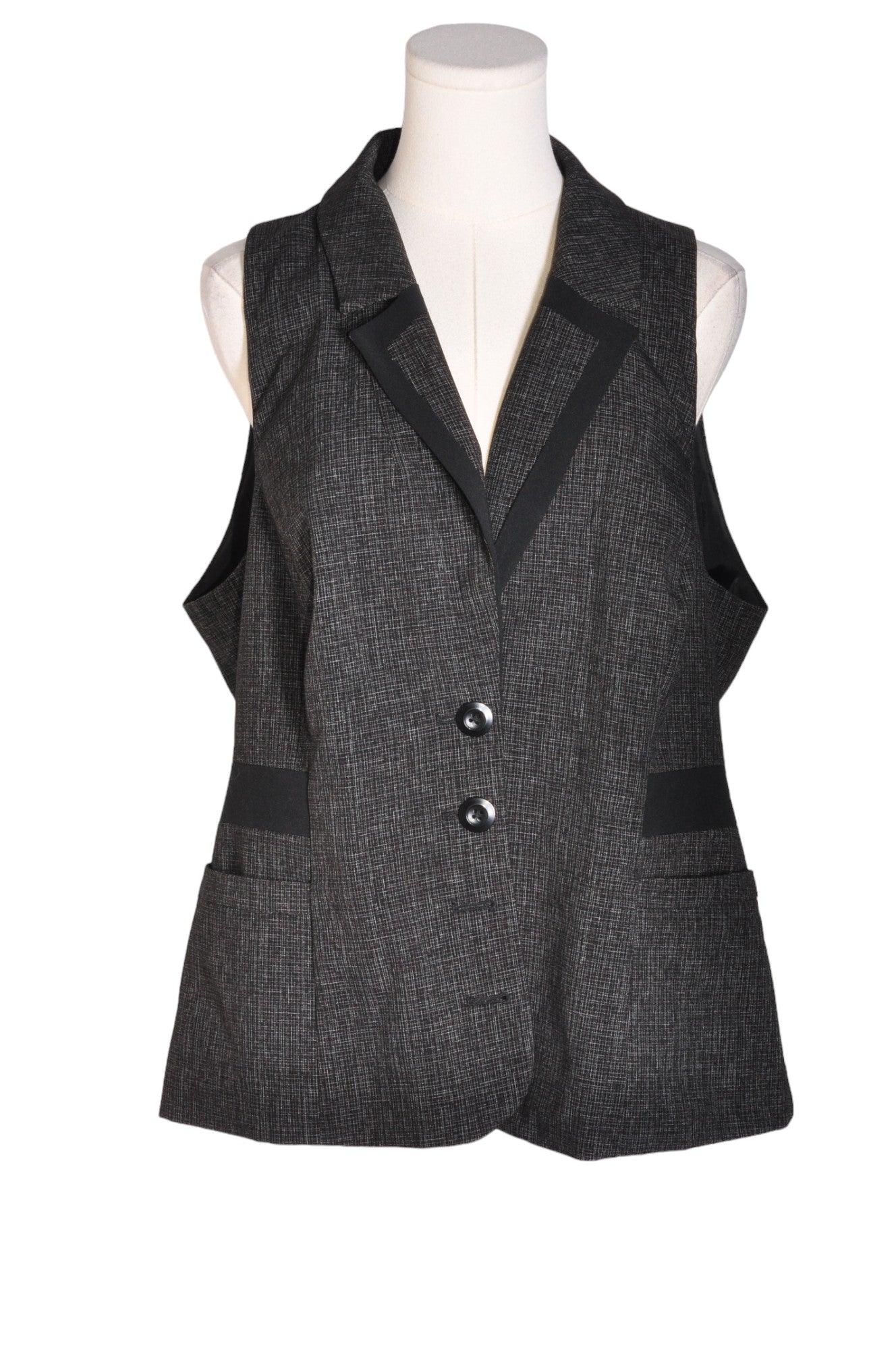Stylish RICKI'S Regular Fit Black Women's Vests - Size 16