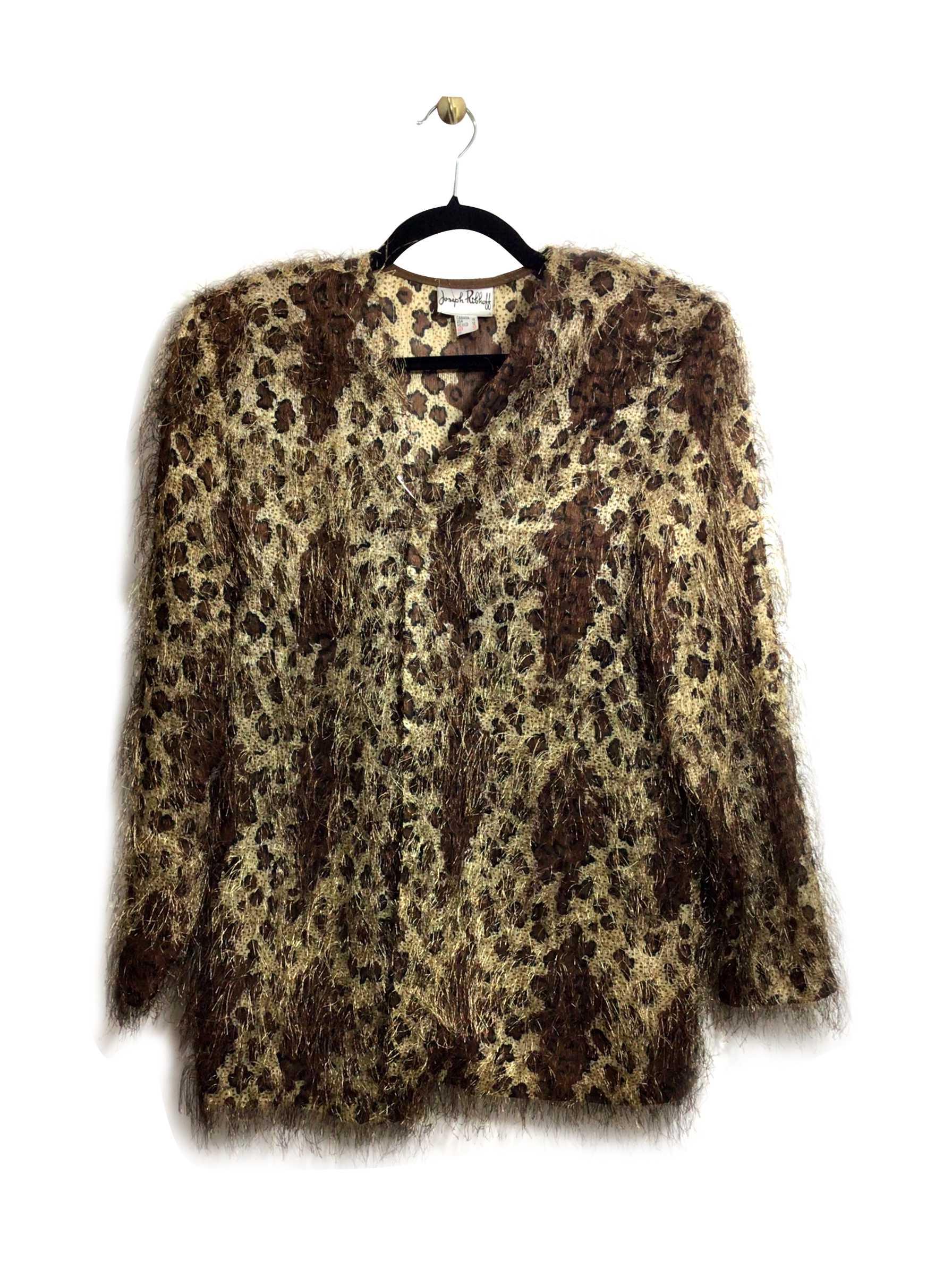 JOSEPH RIBKOFF Stylish Regular Fit Brown Blouse - Size 12