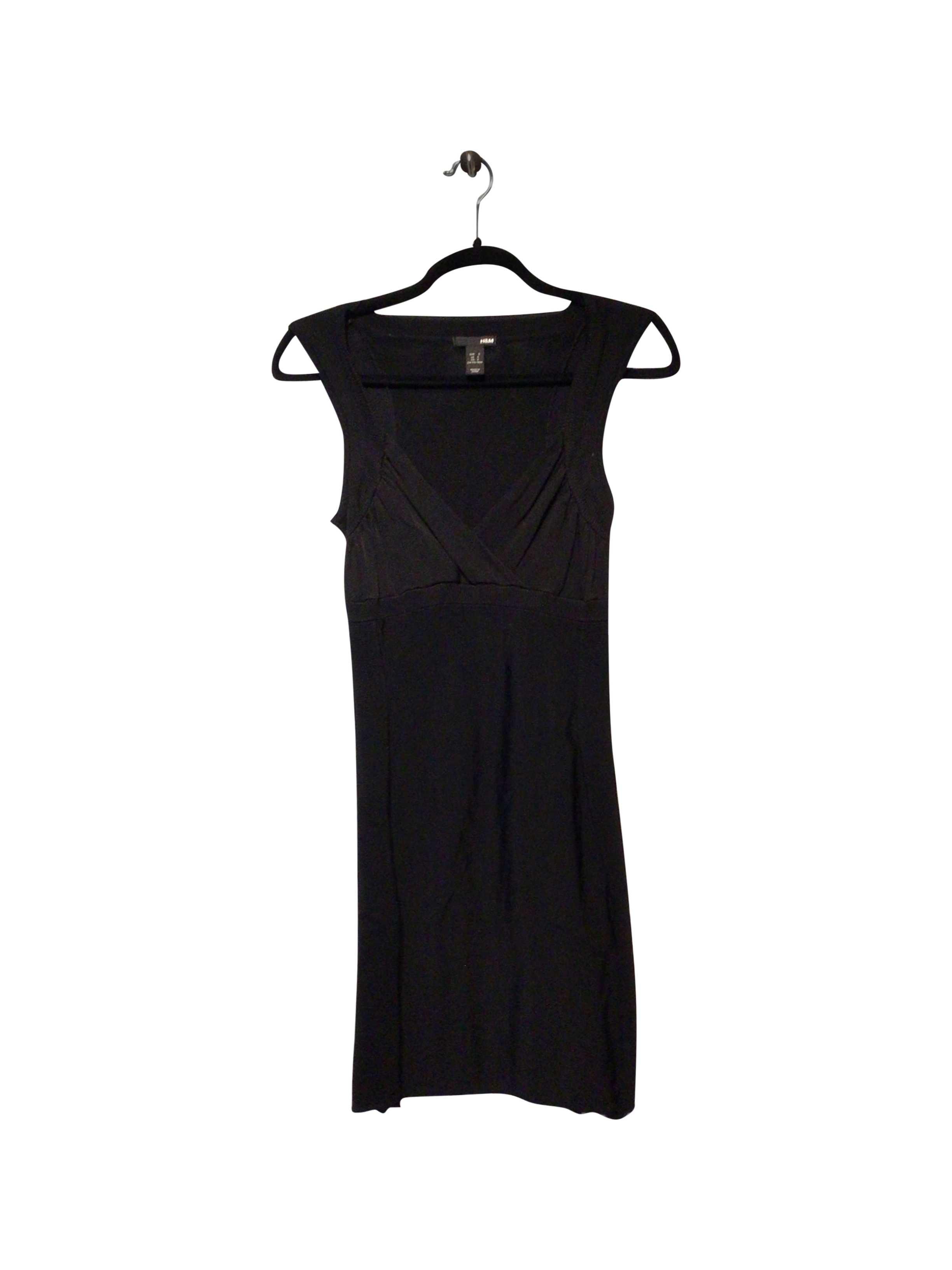 H&M Black Regular Fit Shift Dress - Size S, Second Hand