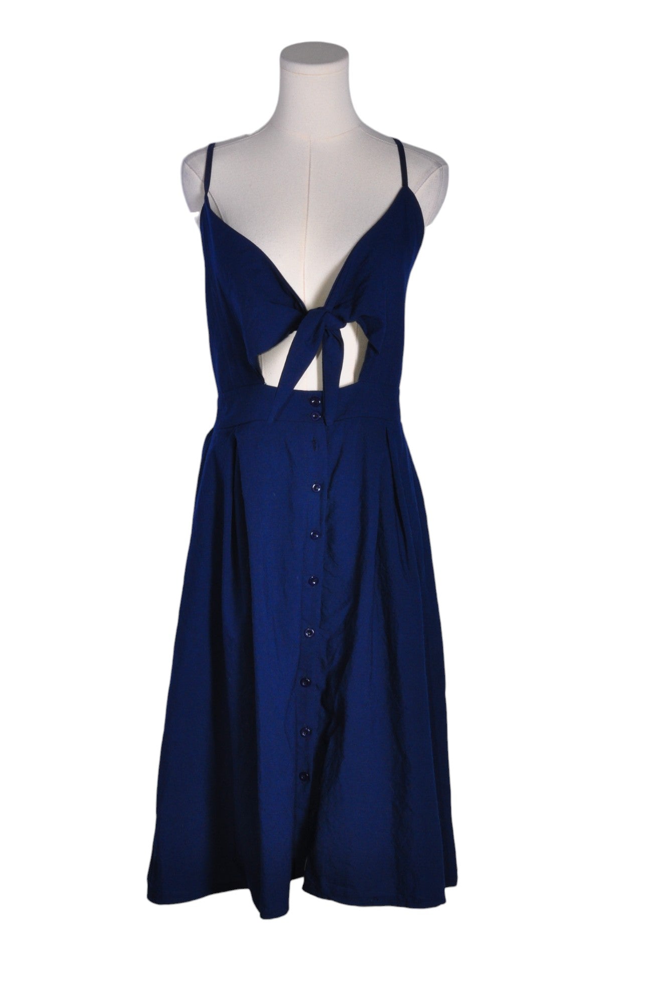ECOWISH Stylish Women's Blue A-Line Regular Fit Dress - XL