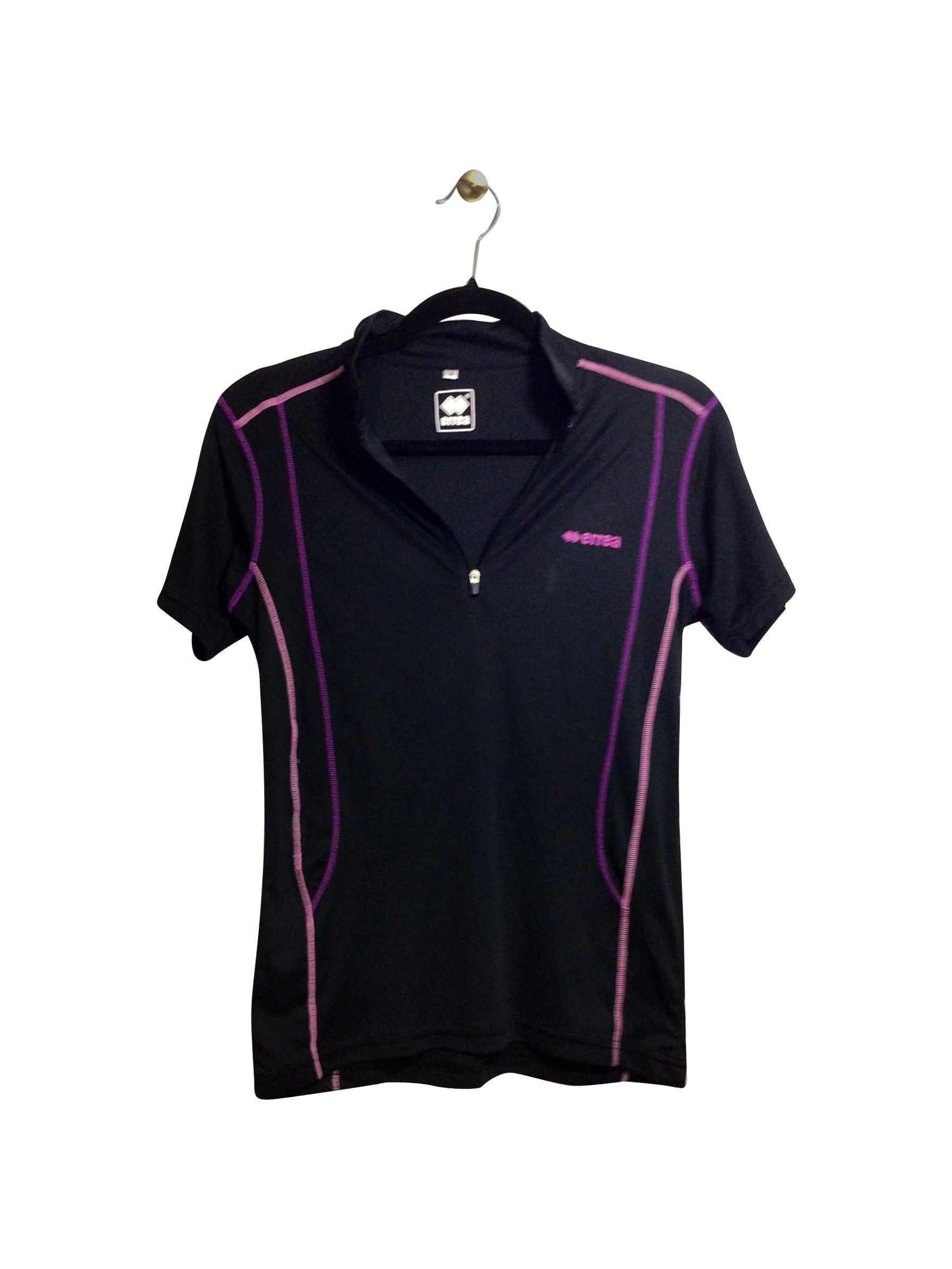 ERREA Stylish Regular Fit Second-Hand Activewear Black Top - Size M