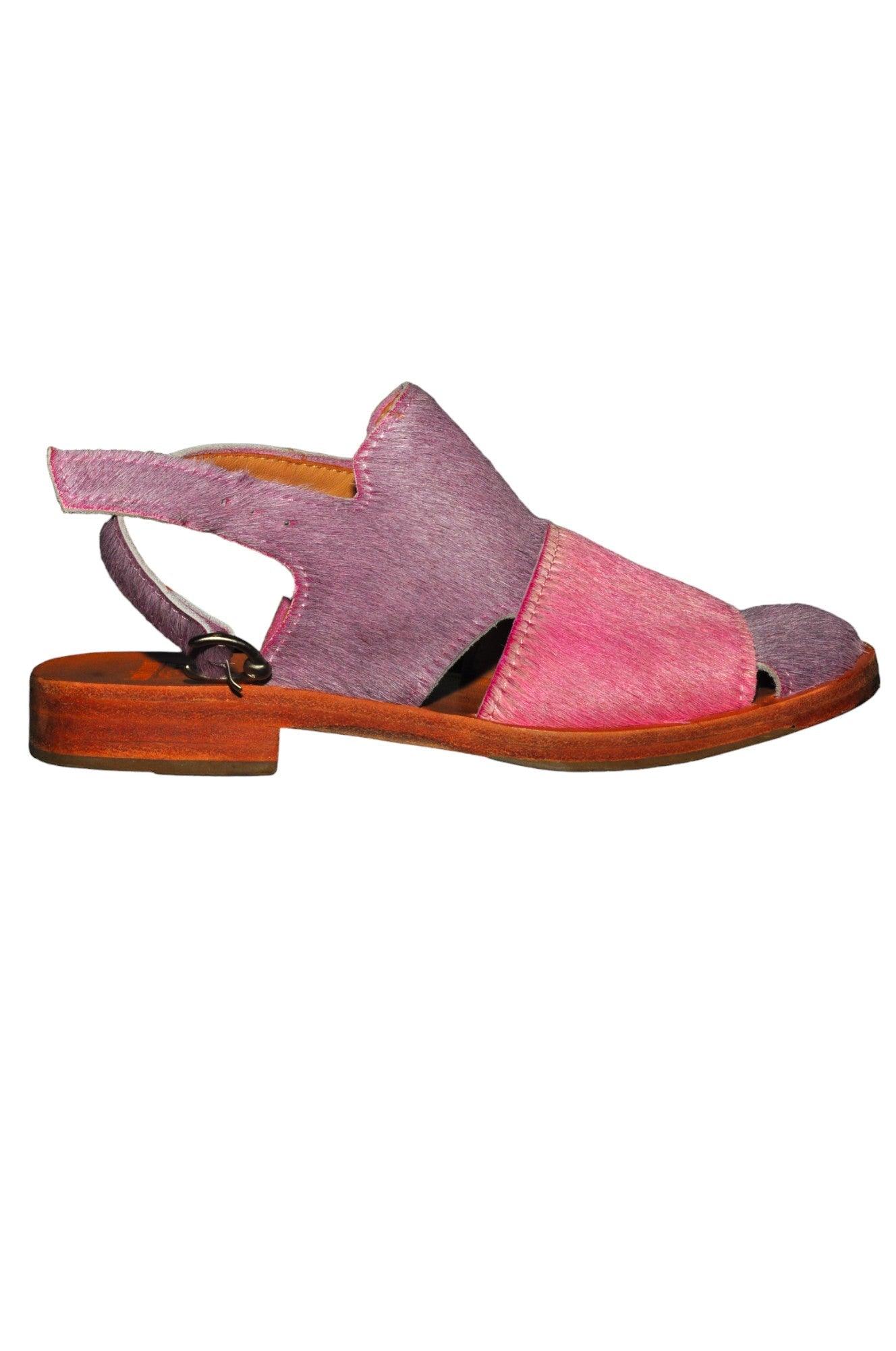 Stylish JOHN FLUEFOG Purple Regular-Fit Women's Sandals Size 8
