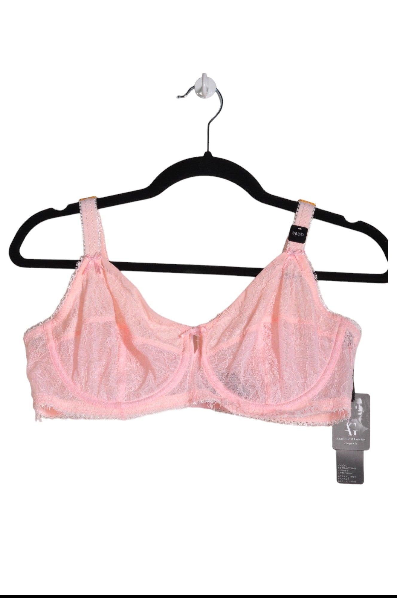 ASHLEY GRAHAM Stylish Pink Women's Regular Fit Bras - Size 36DD