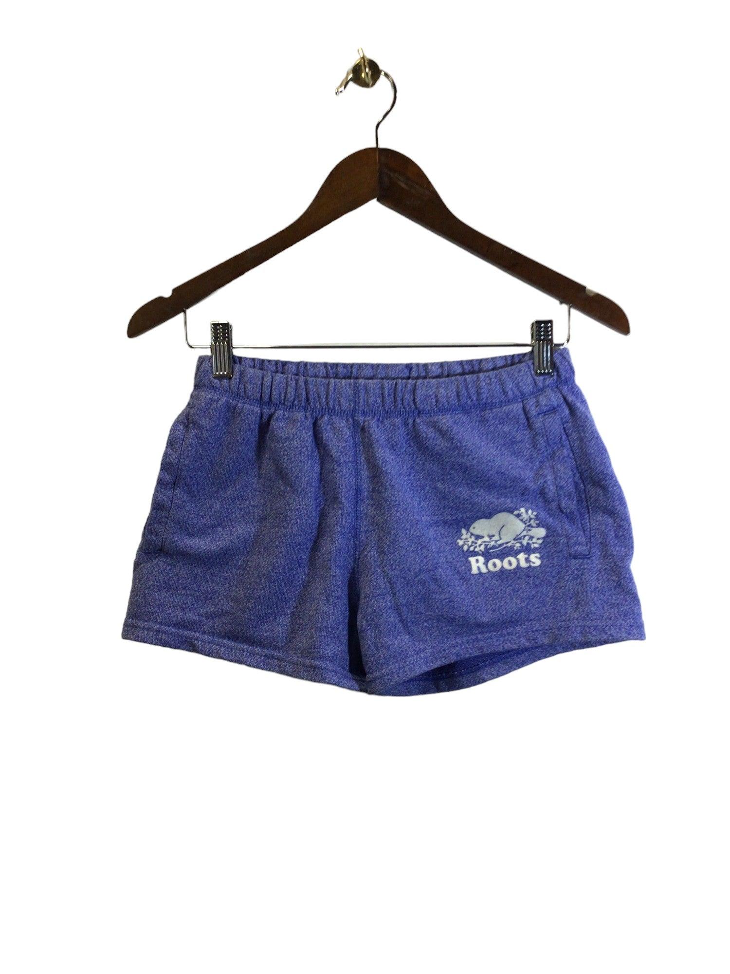 ROOTS Stylish Women's Classic Blue Regular-Fit Shorts - Size XS