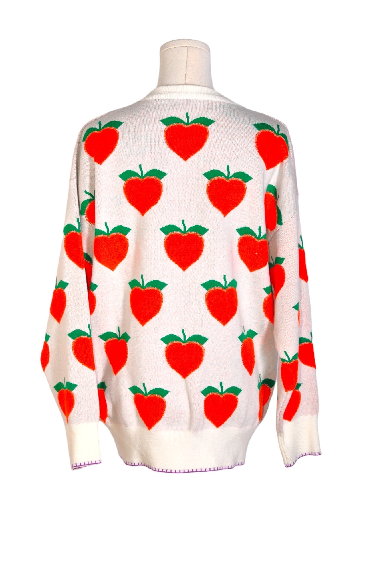 Stylish EVIA Red Women's Regular Fit Sweater - Size L