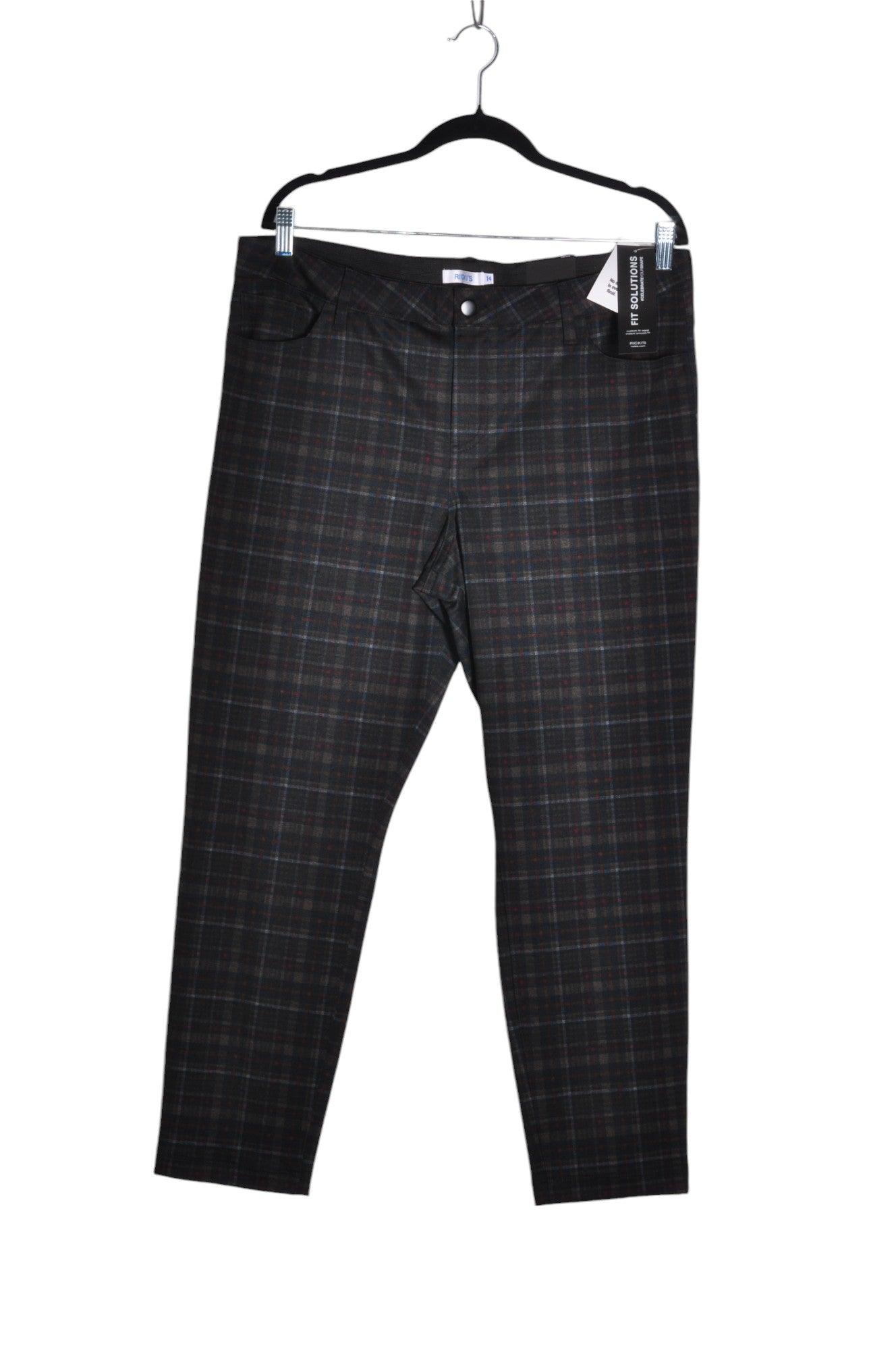 RICKI'S Stylish Women's Regular-Fit Black Work Pants - Size 14