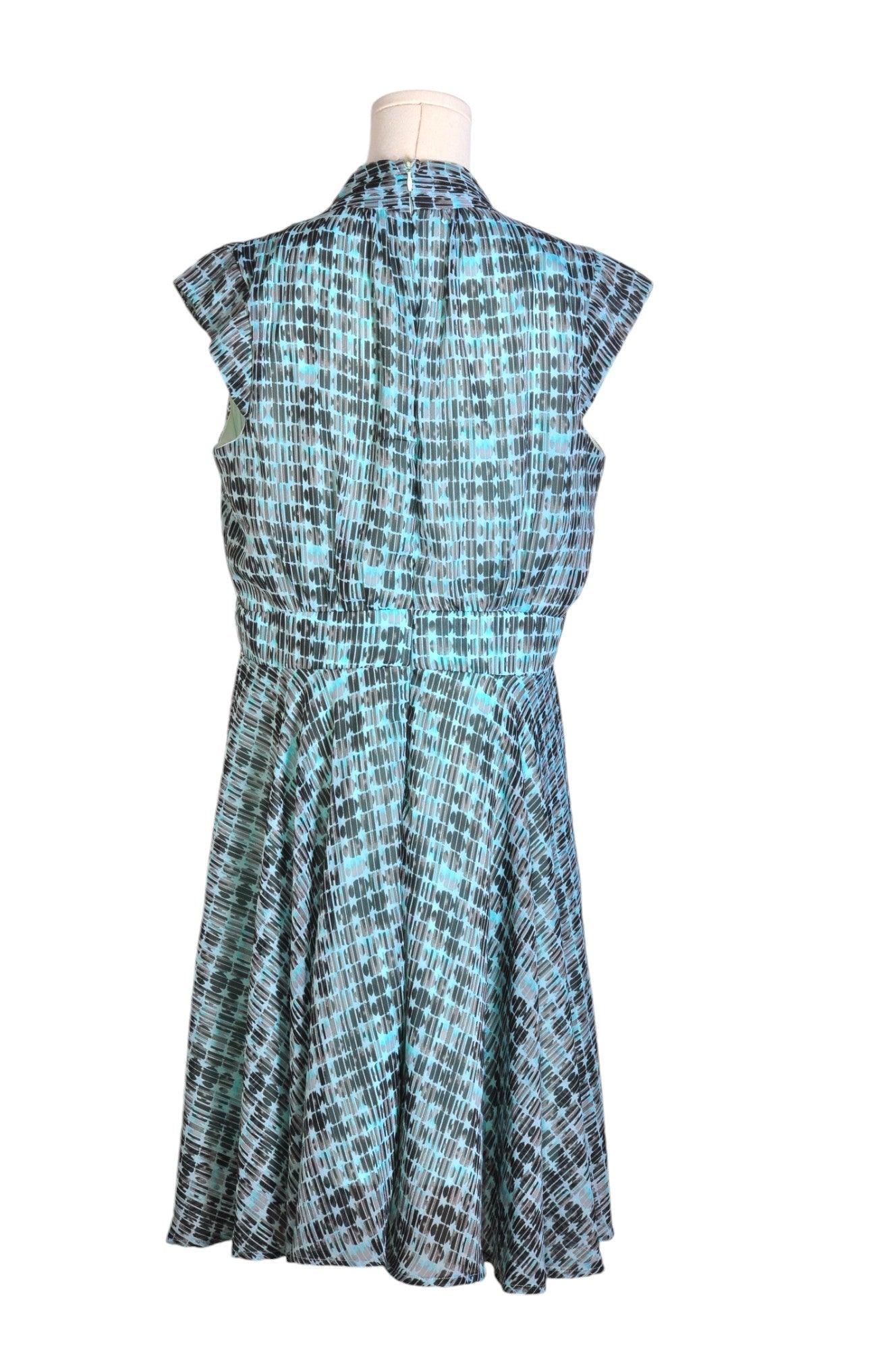 RICKI'S Stylish Women's A-Line Green Regular Fit Dress - Size 10
