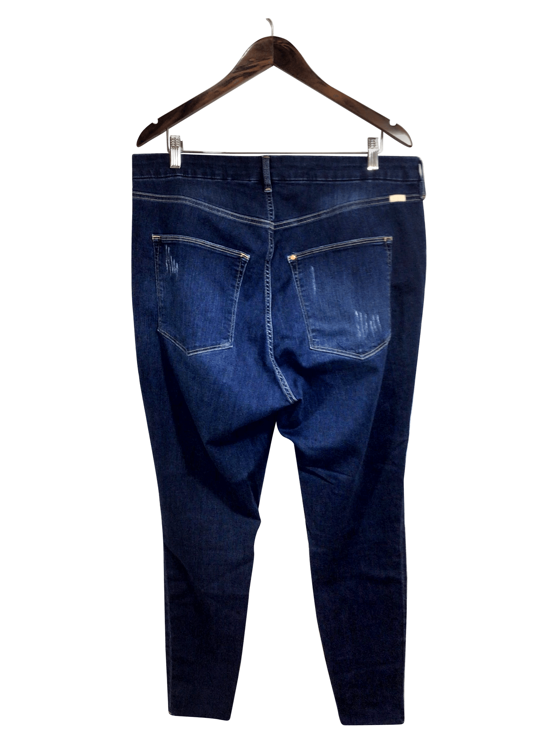 Second Hand &DENIM Blue Regular Fit Straight - Legged Jeans Size 16