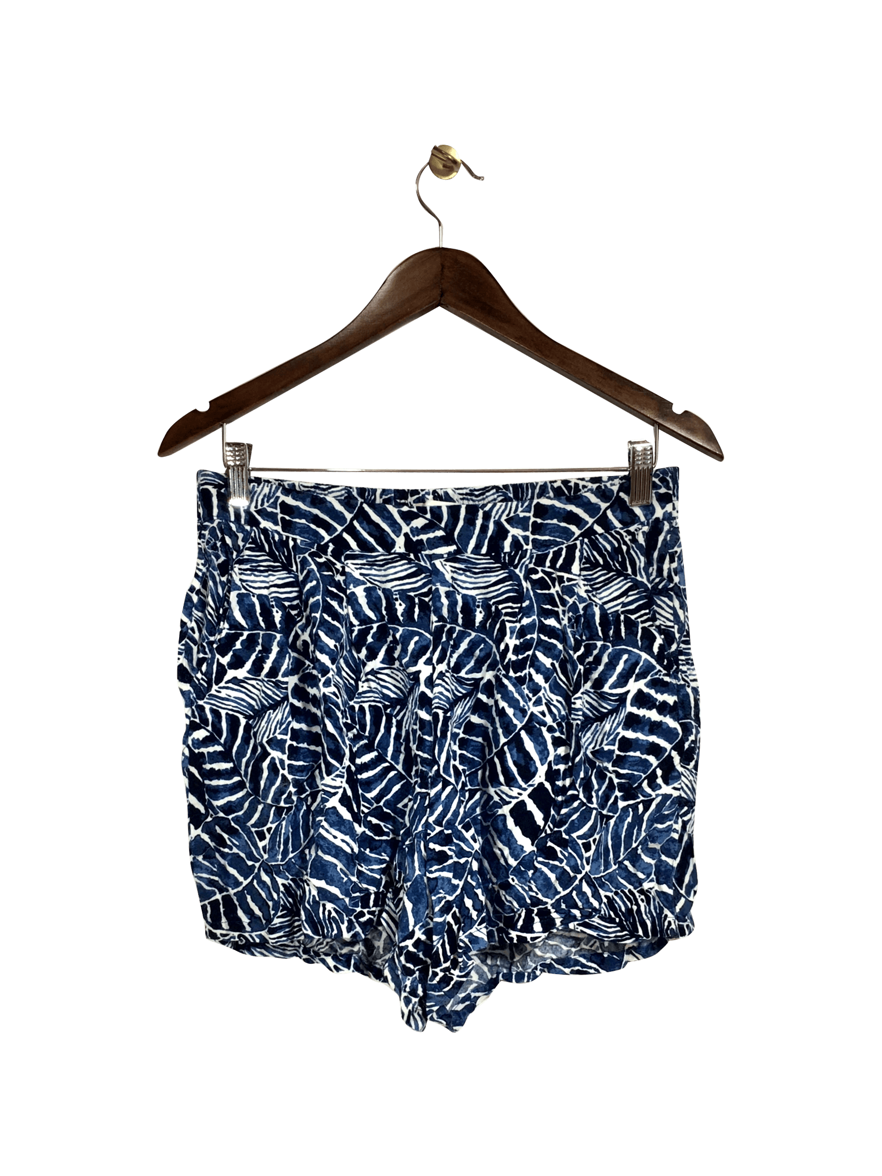 Stylish H&M Blue Regular Fit Pant Shorts in Size 8