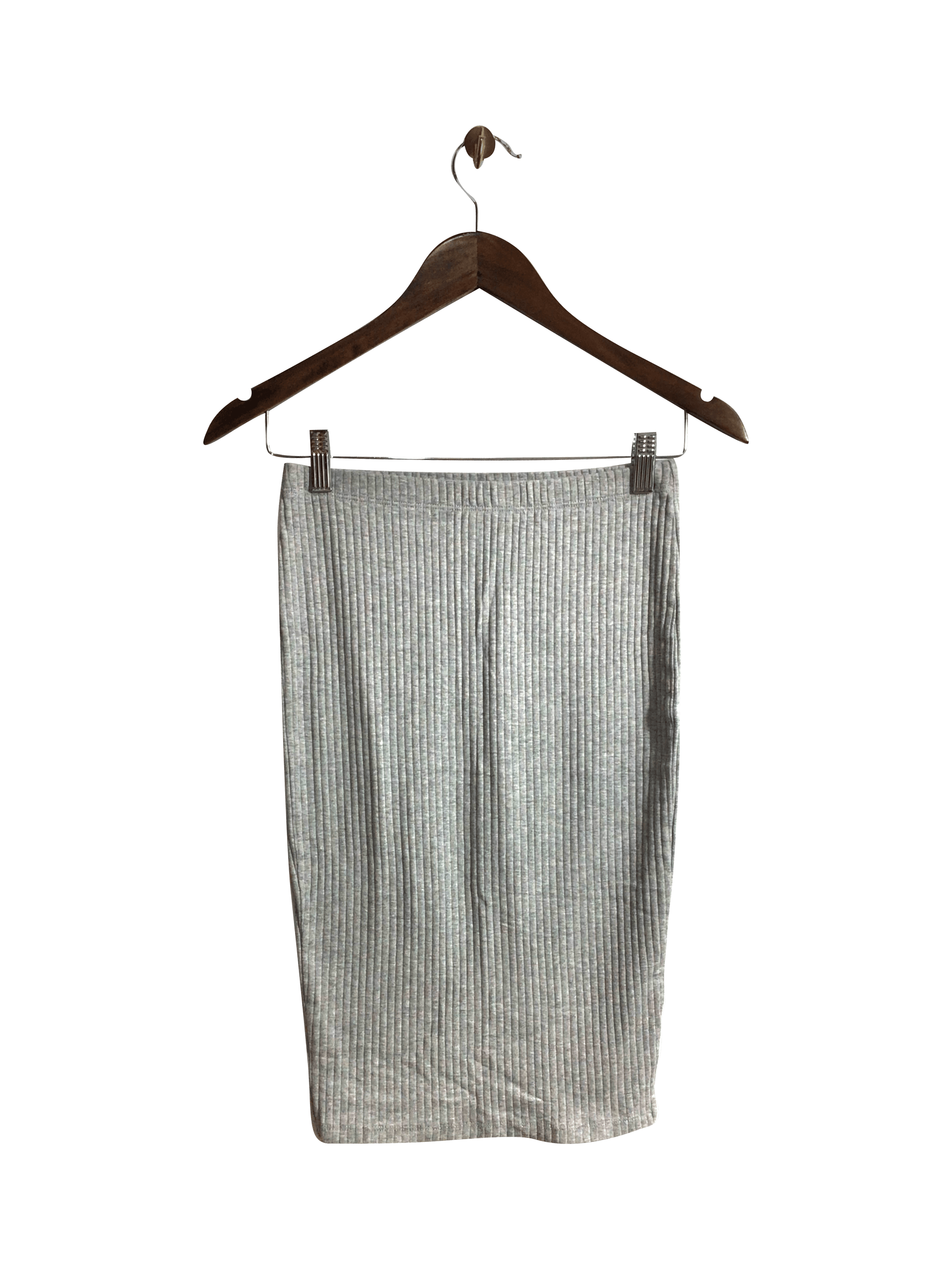 Stylish H&M Women's Gray Regular Fit Bodycon Skirt - Size S