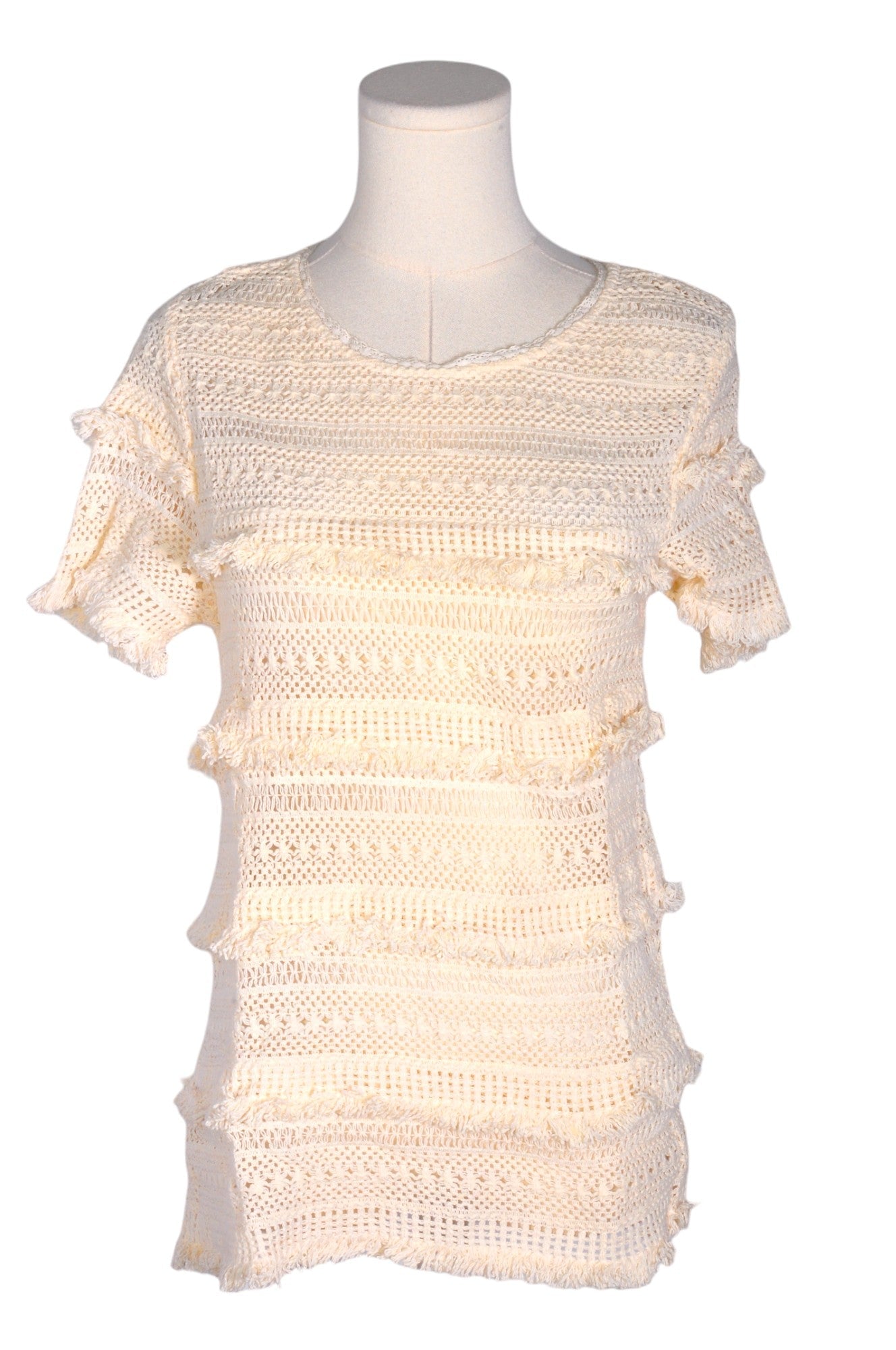 JOIE Stylish Beige Regular - fit Women's Blouse in Size S