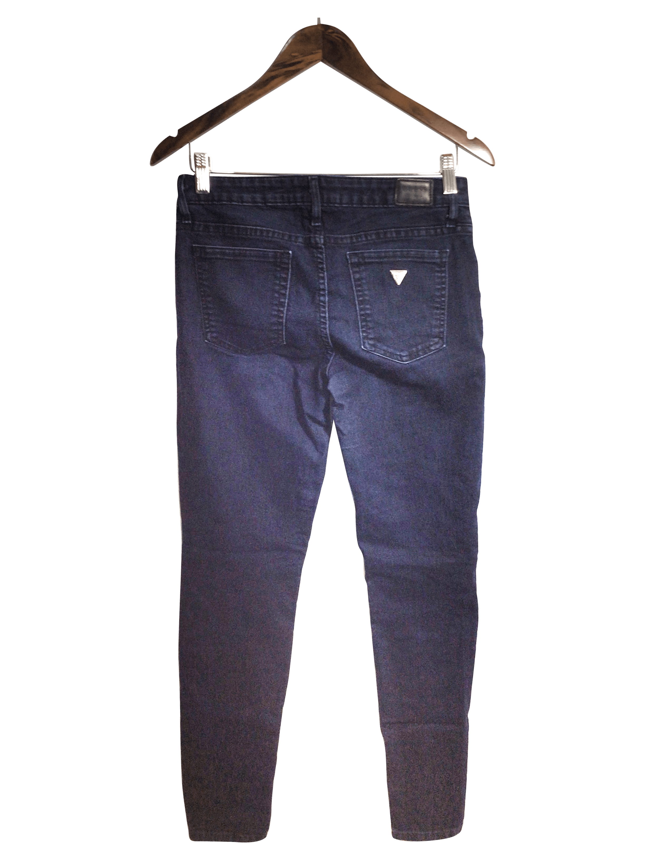 Stylish GUESS Women's Blue Regular Fit Straight-Legged Jeans - Size 28