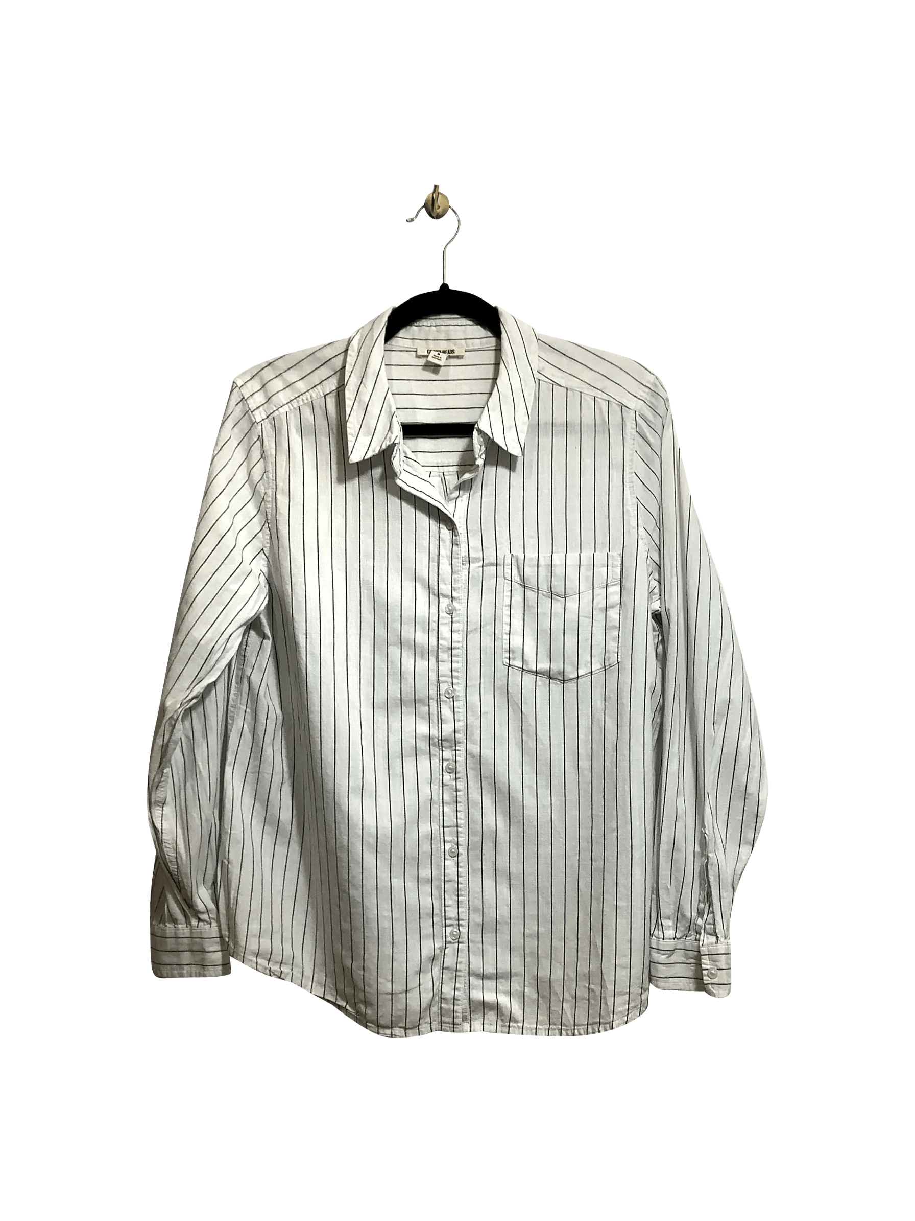 GOODTHREADS Stylish Regular Fit White Button - down Top - Size M