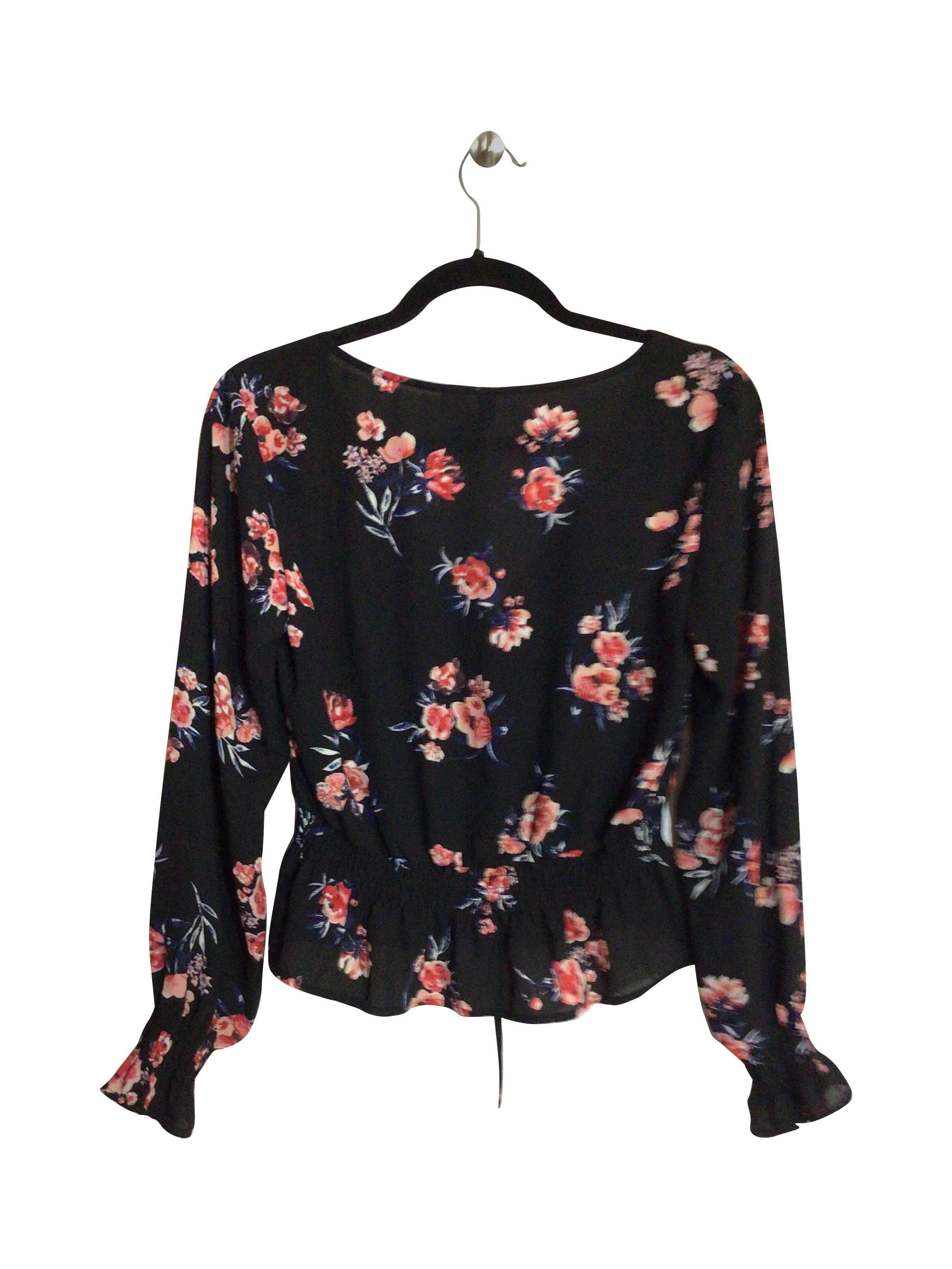 H&M Stylish Regular Fit Black Blouse - Size 4