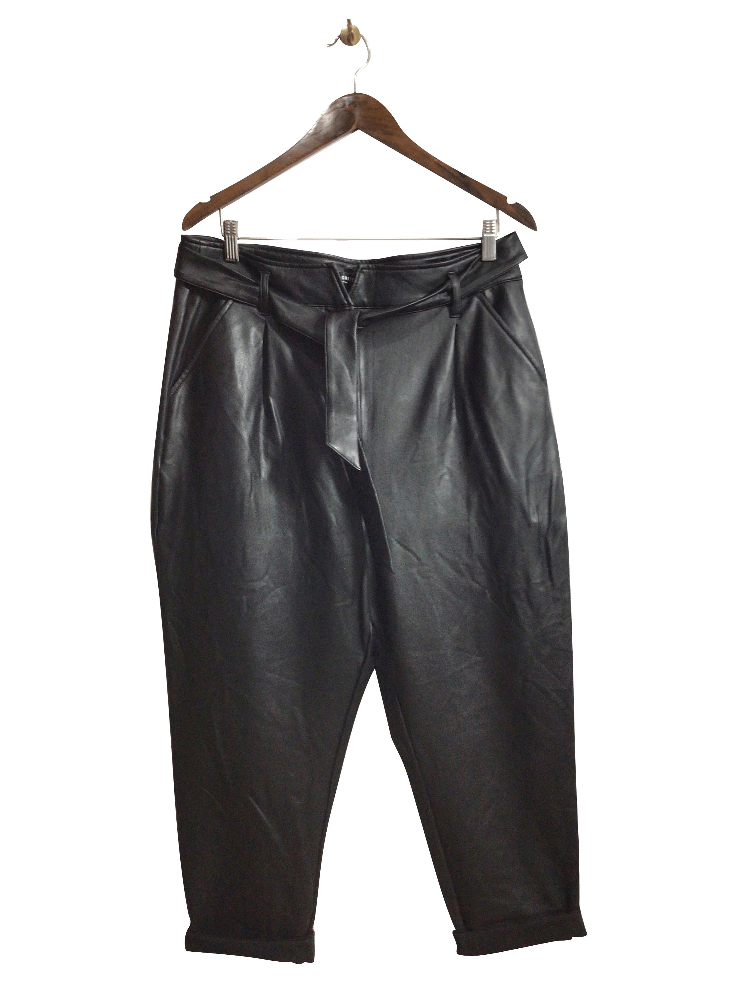 REITMANS Stylish Women's Black Regular Fit Capri Pants - Size 12