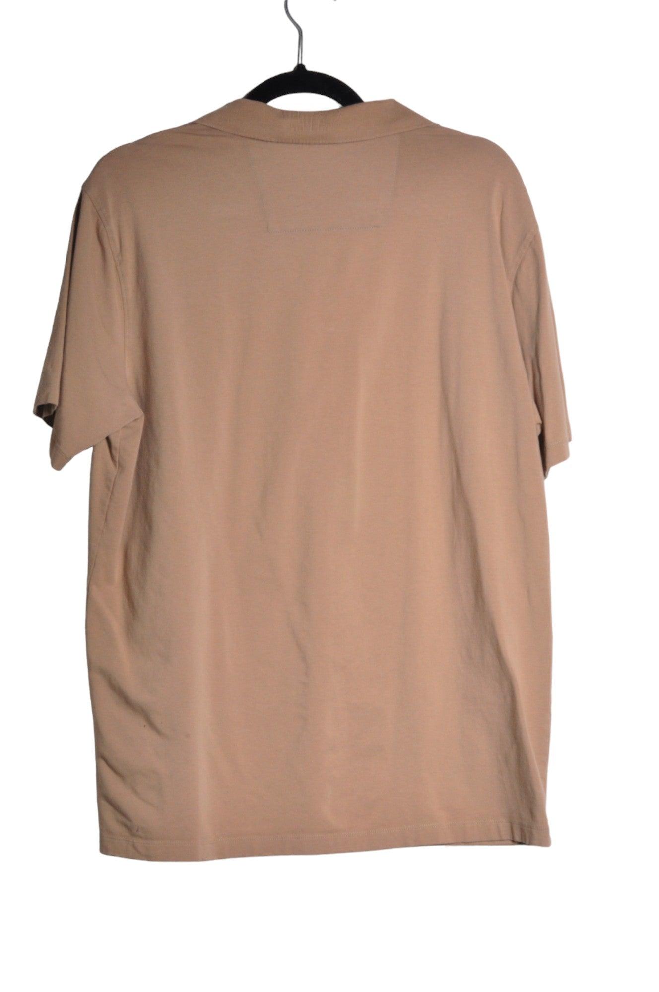 ROUGH DRESS Stylish Men's Brown Regular Fit T-Shirts - Size M