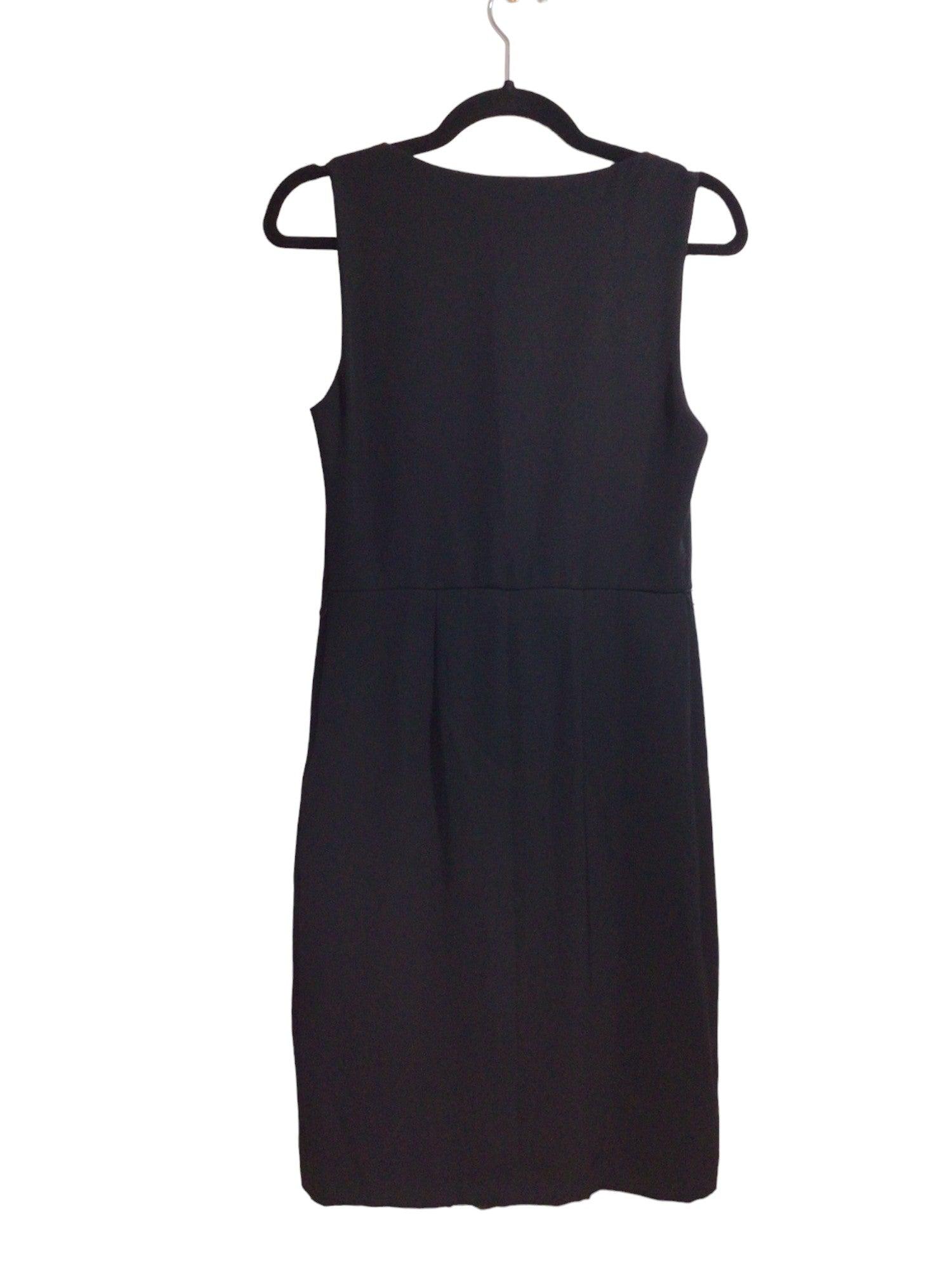 EVA FRANCO Stylish Women's Regular Fit Black Shift Dress - Size 6