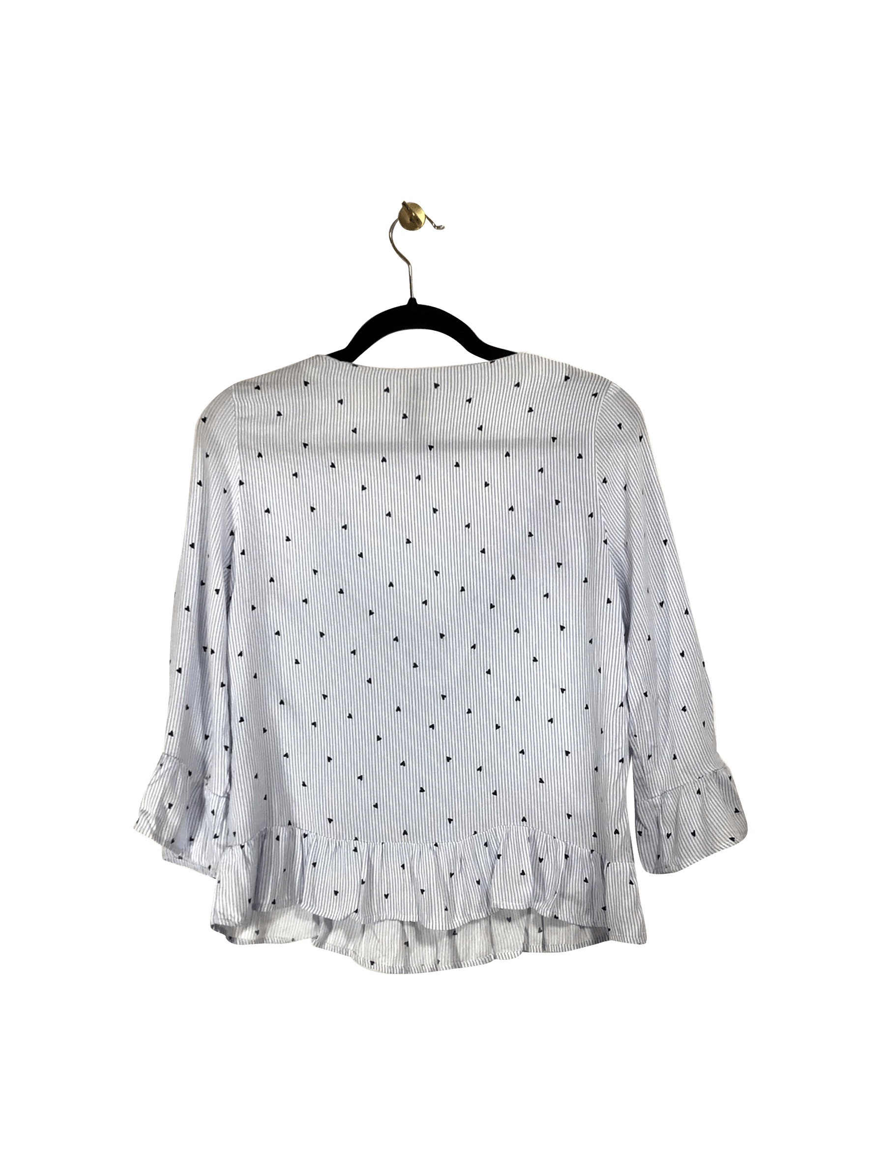 H&M Second Hand Regular Fit Blue Blouse - Size 2