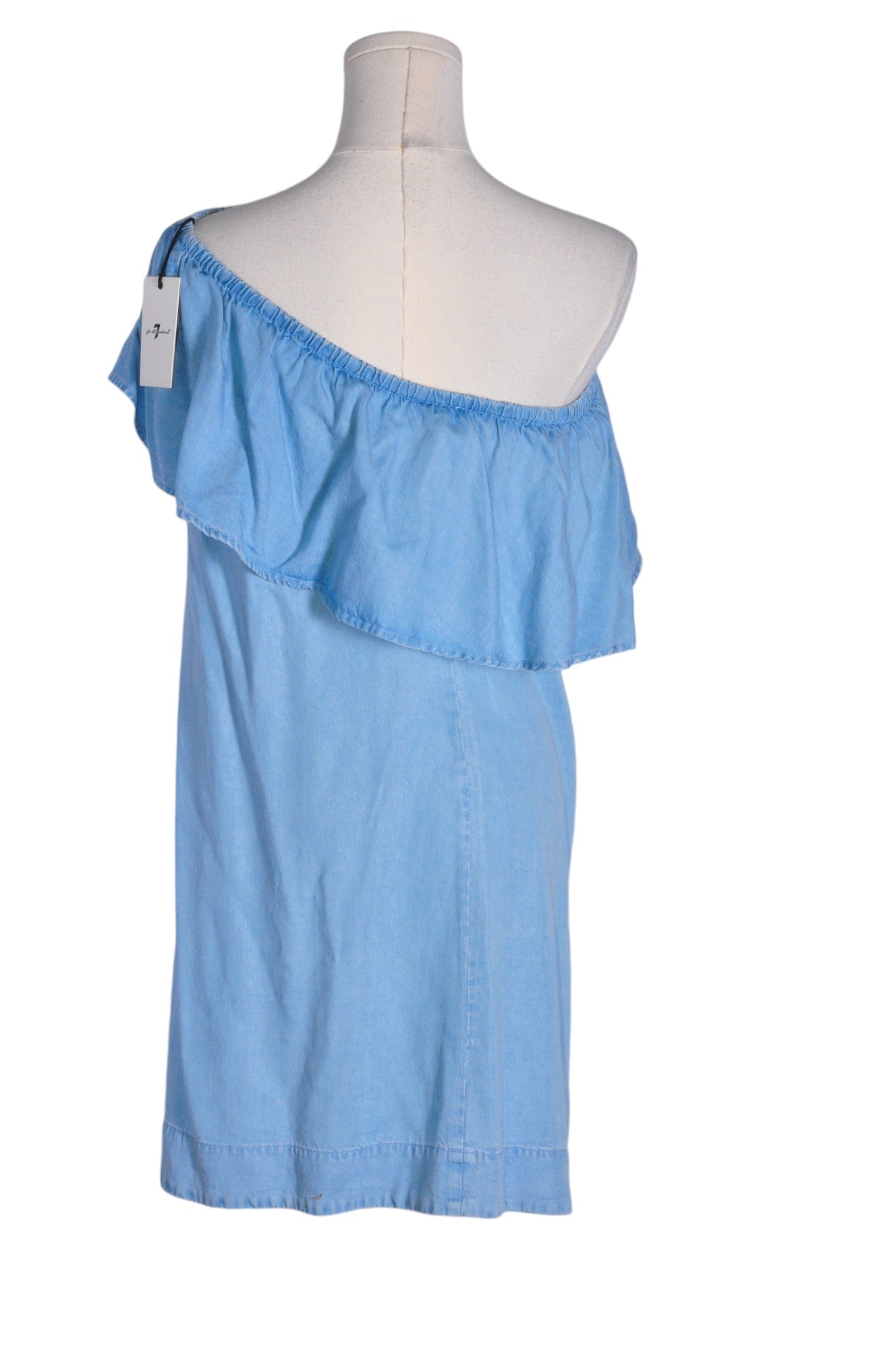 7 FOR ALL MANKIND Stylish Women's Blue Drop Waist Regular Fit Dress - Size XS