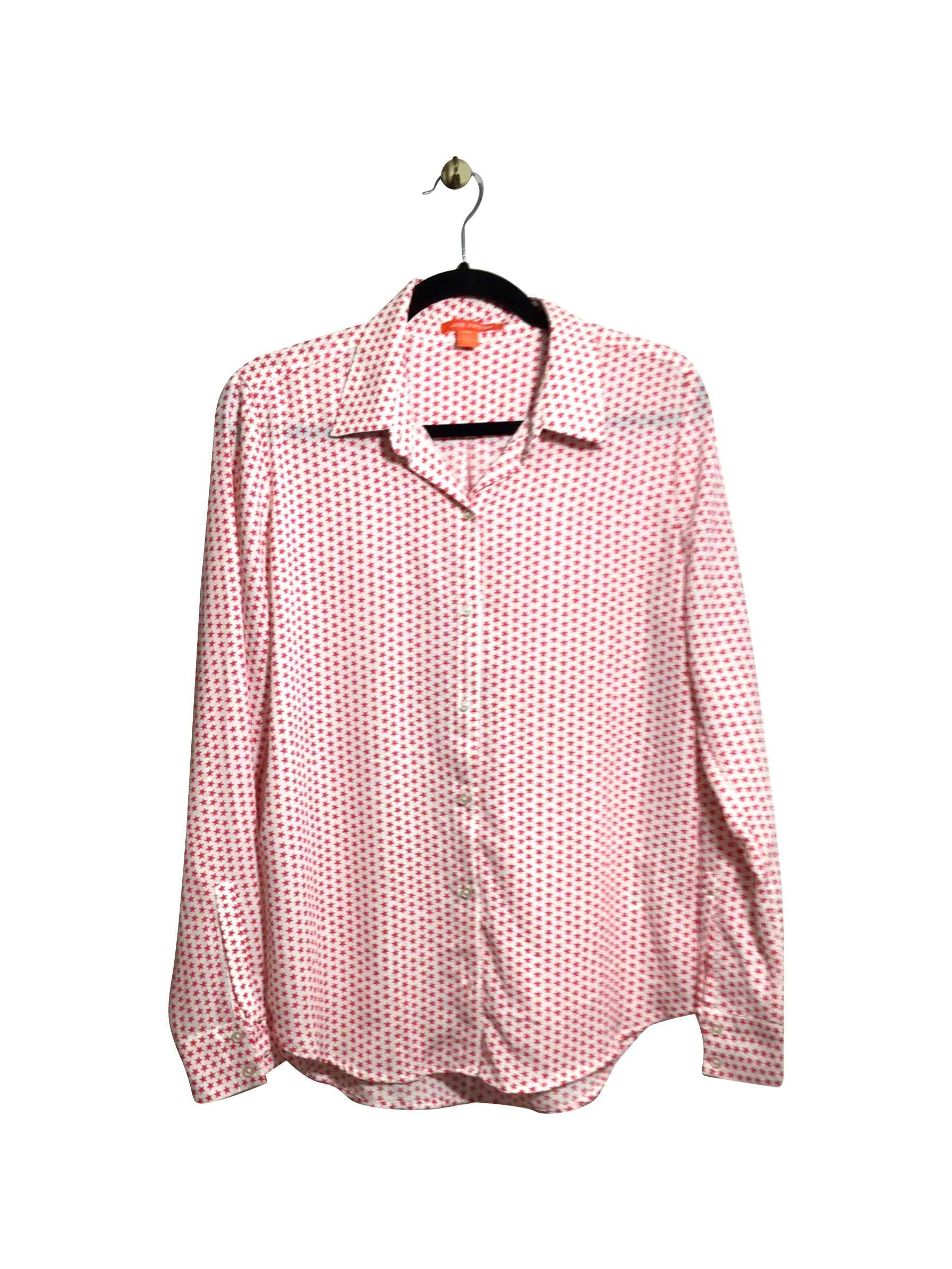 JOE FRESH Stylish Regular Fit Red Button - down Top, Size M