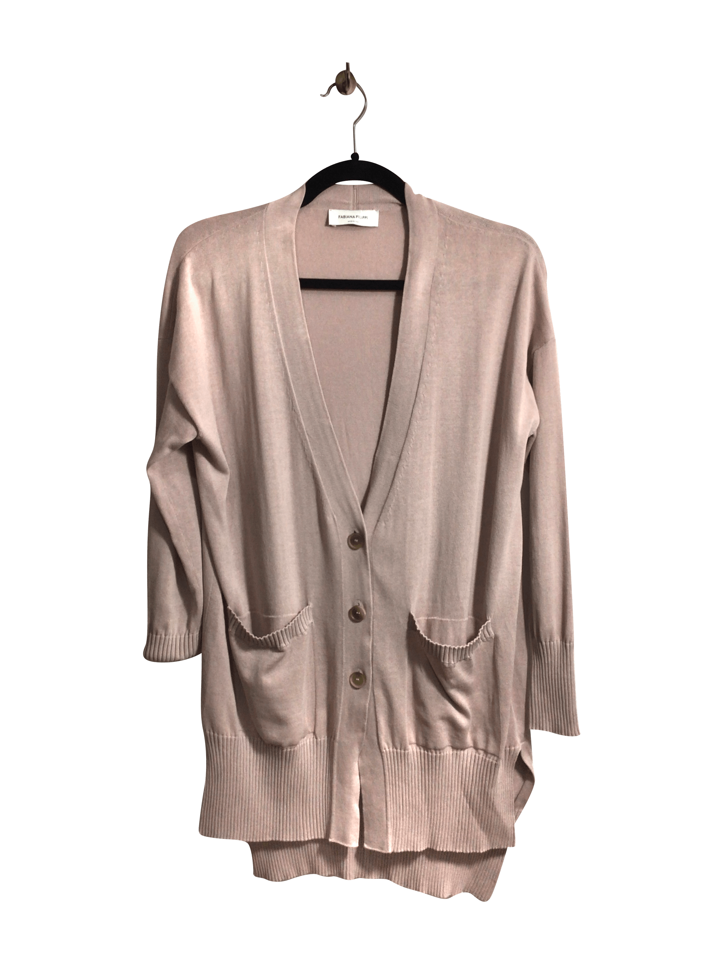 FABIANA FILIPPI Stylish Pink Regular Fit Women's Cardigans - XXS