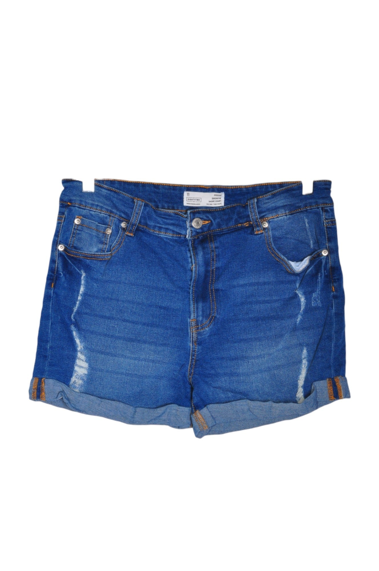 ARDENE Stylish Blue Regular Fit Women's Denim Shorts - Size 7