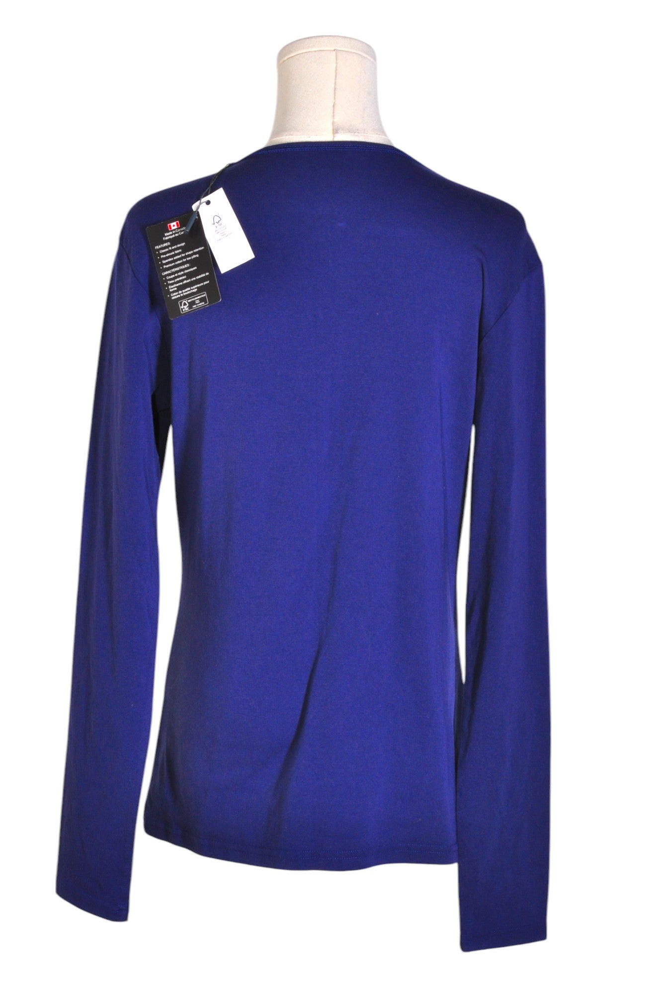 ELLEN TRACY Stylish Women's Regular-Fit Blue T-Shirt - Size M