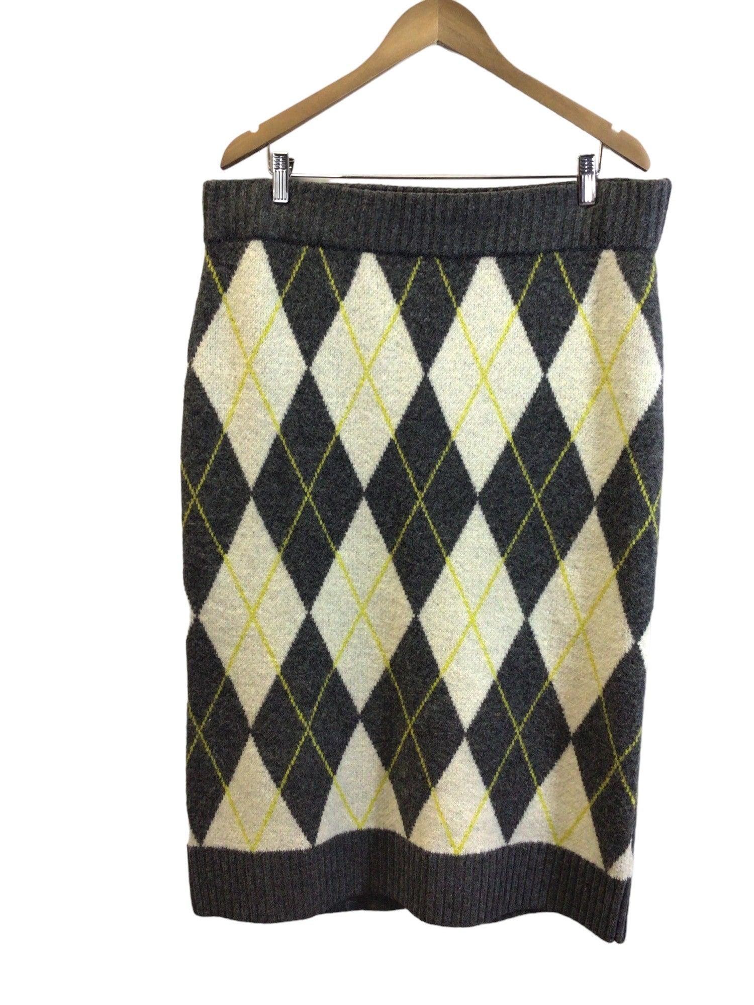 H&M Women's Stylish Gray Regular Fit Casual Skirts - XL