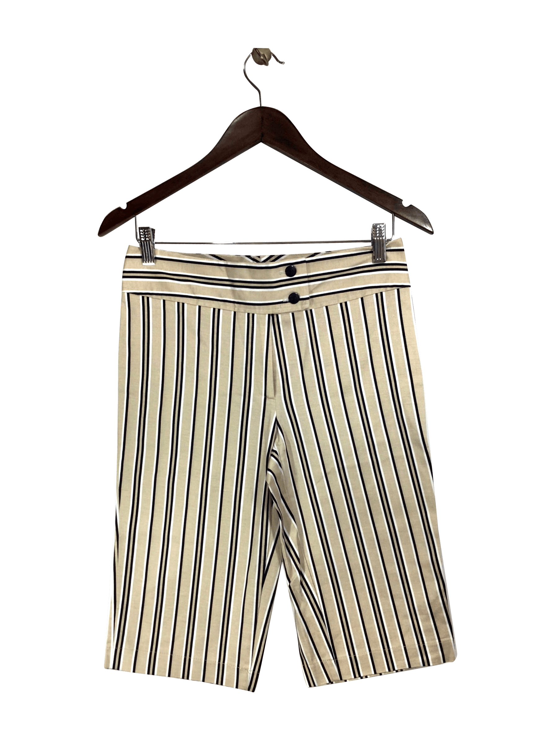 GLEN RIVER Stylish Beige Regular Fit Pant Shorts - Size 6