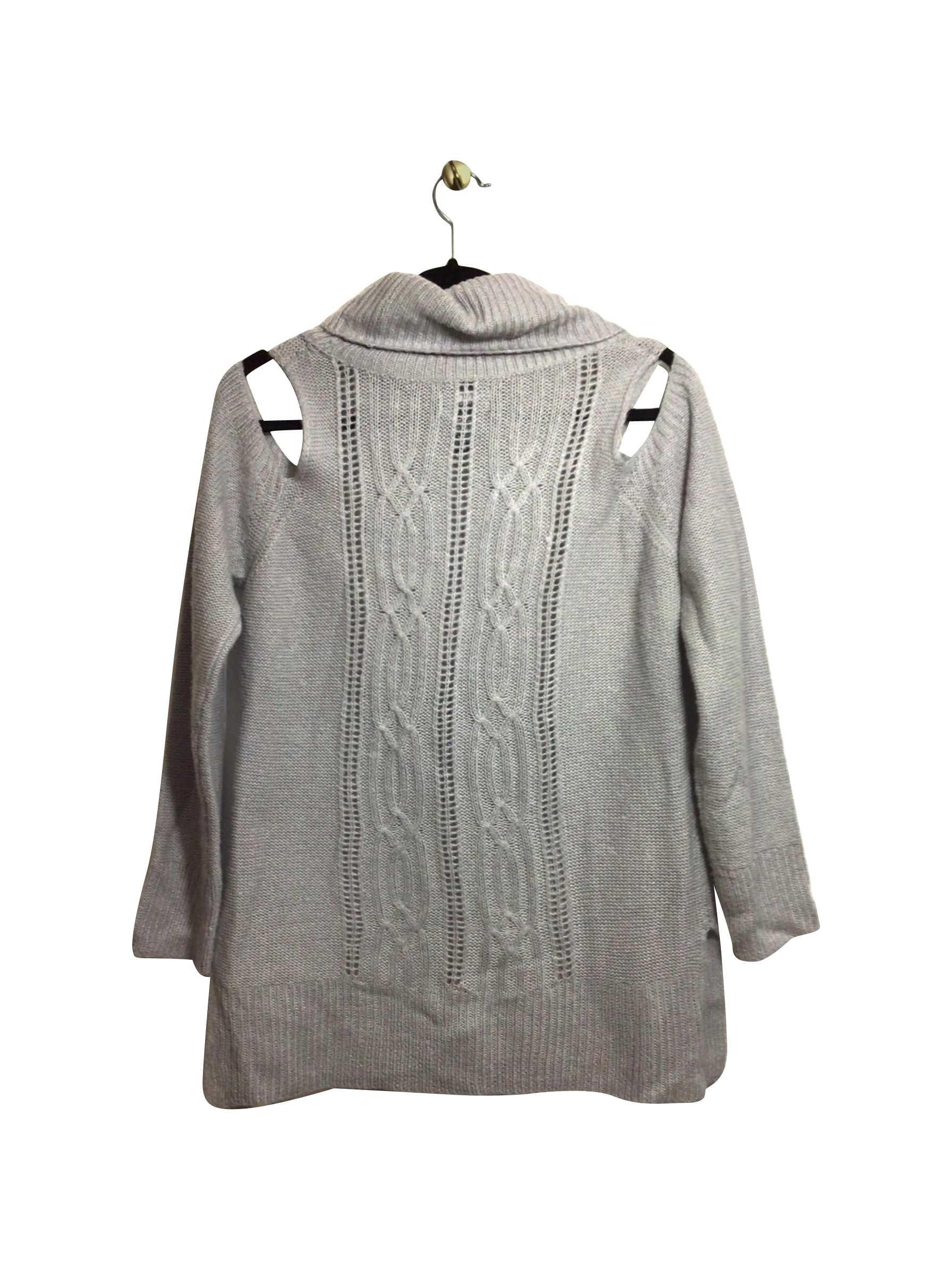 GUILTY Stylish Regular Fit Gray Turtleneck Top - Size L