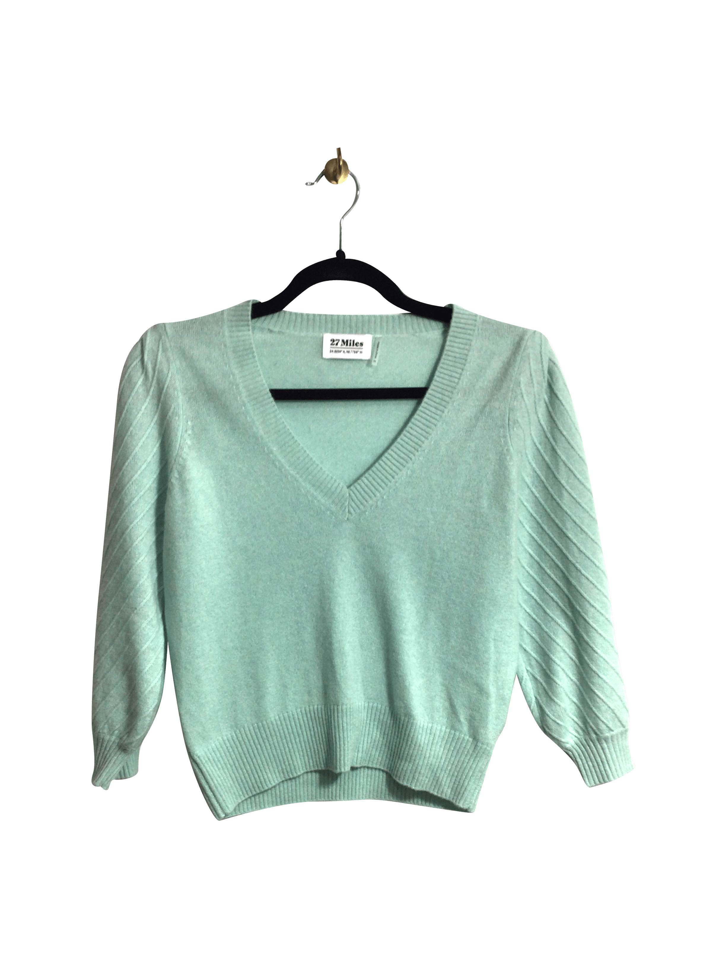 27 MILES Stylish Women's Green Regular Fit T - Shirt in XS