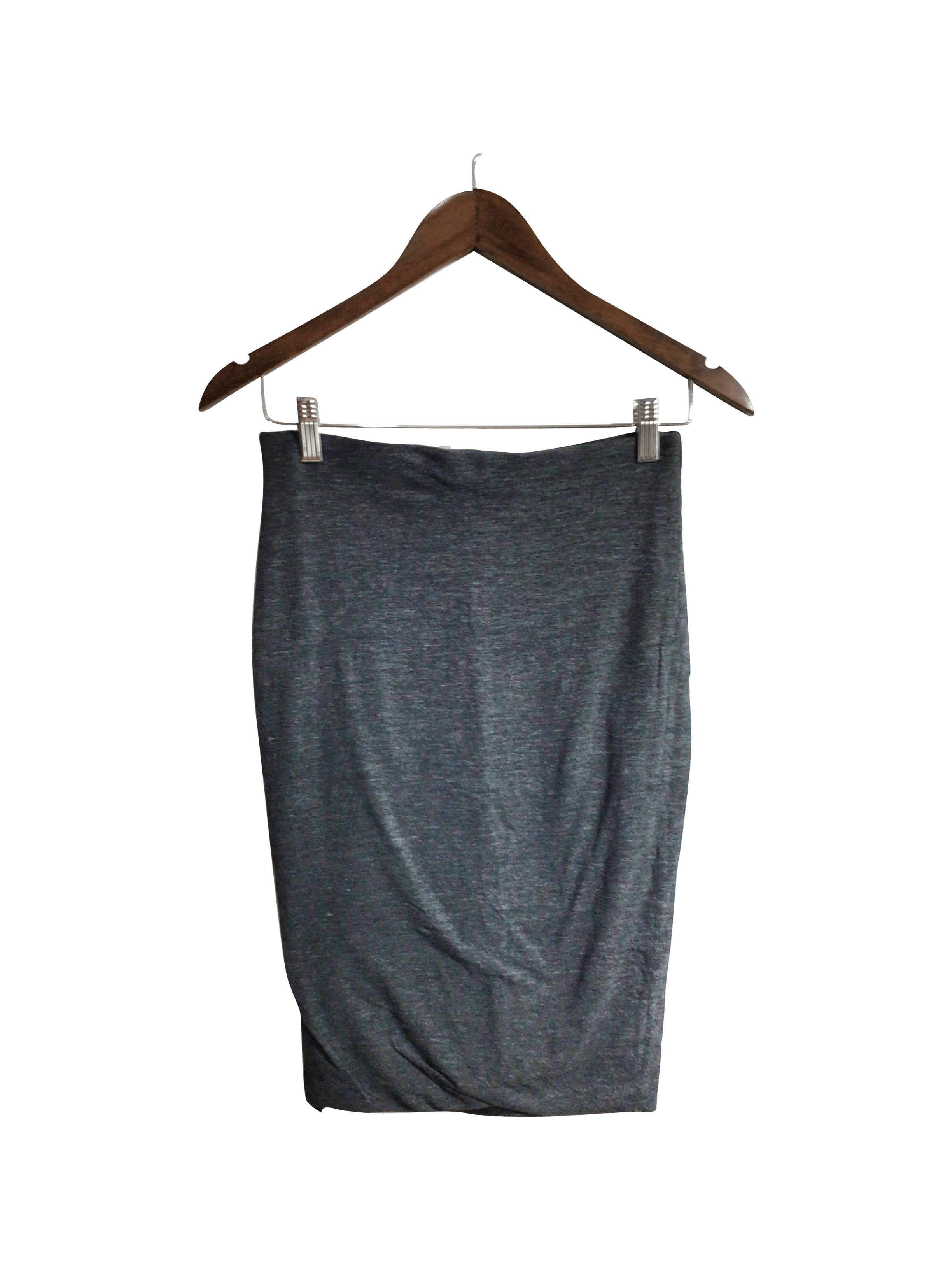 Stylish H&M Second-Hand Women's Gray Regular Fit Bodycon Skirt - Size S