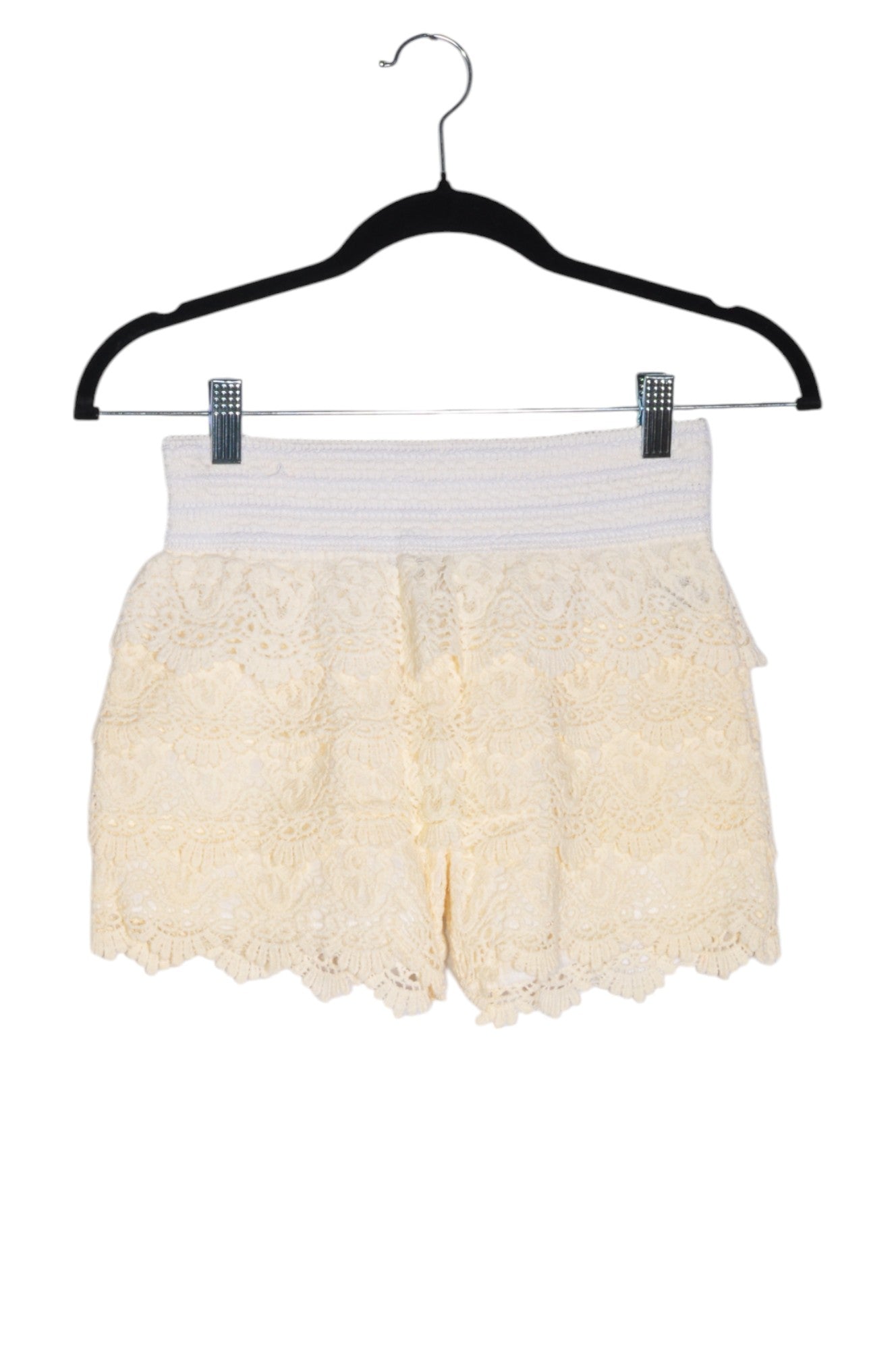 EXIST Women's Stylish Classic White Regular Fit Shorts - Size M
