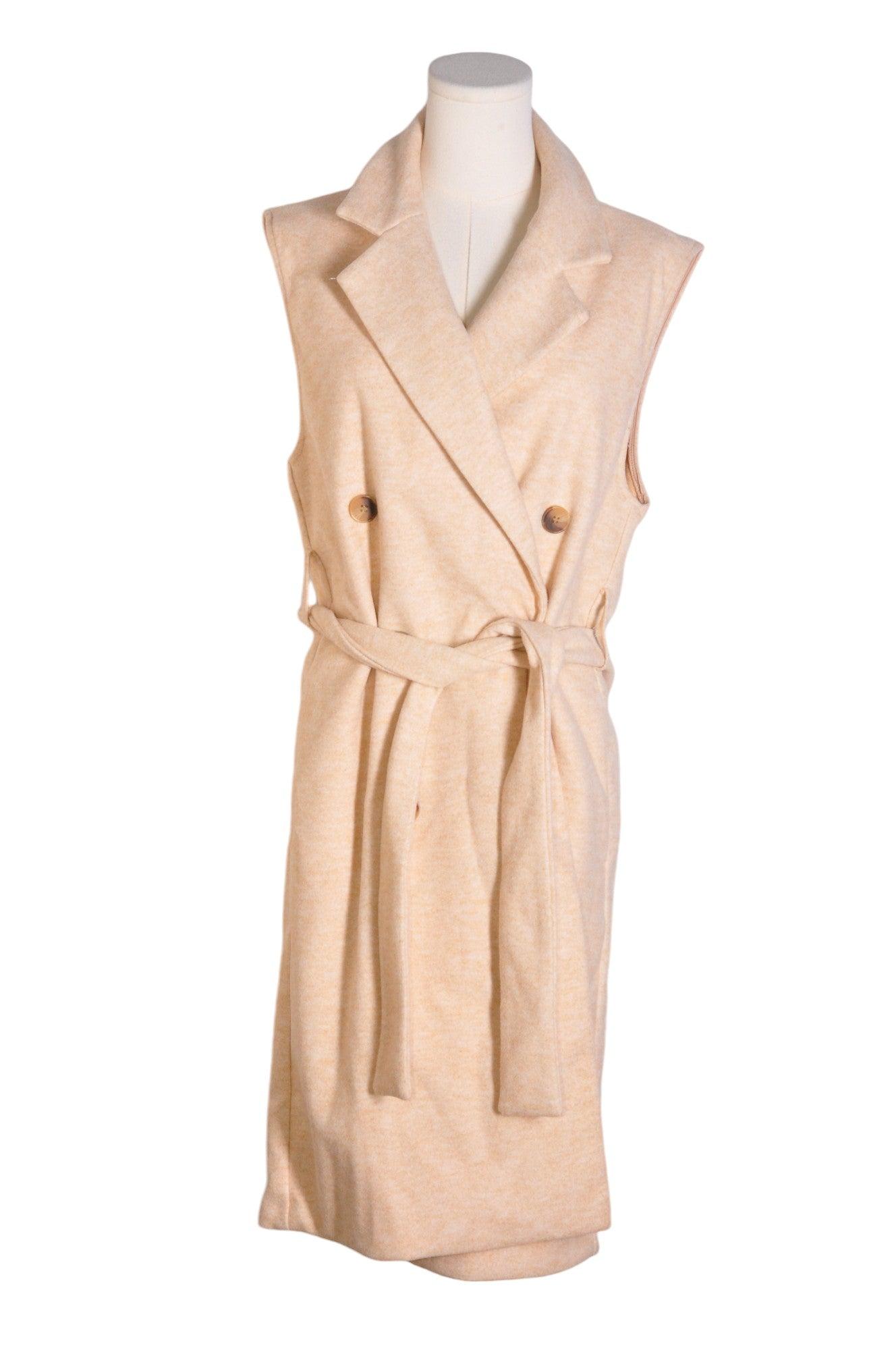 JOIE Stylish Women's Regular Fit Beige Coat - Size S
