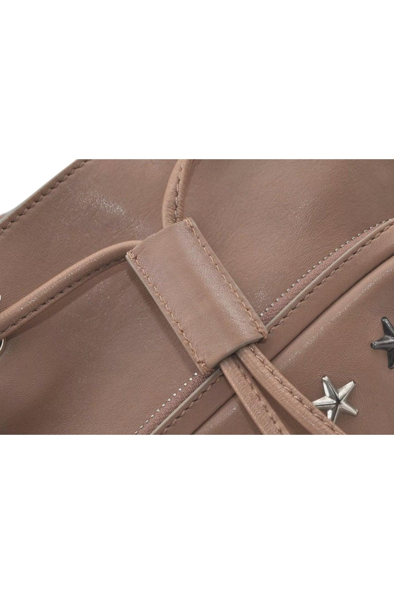 JIMMY CHOO Vintage Stella Star Studded Pink Beige Leather Backpack - 7492K, Stylish and Functional