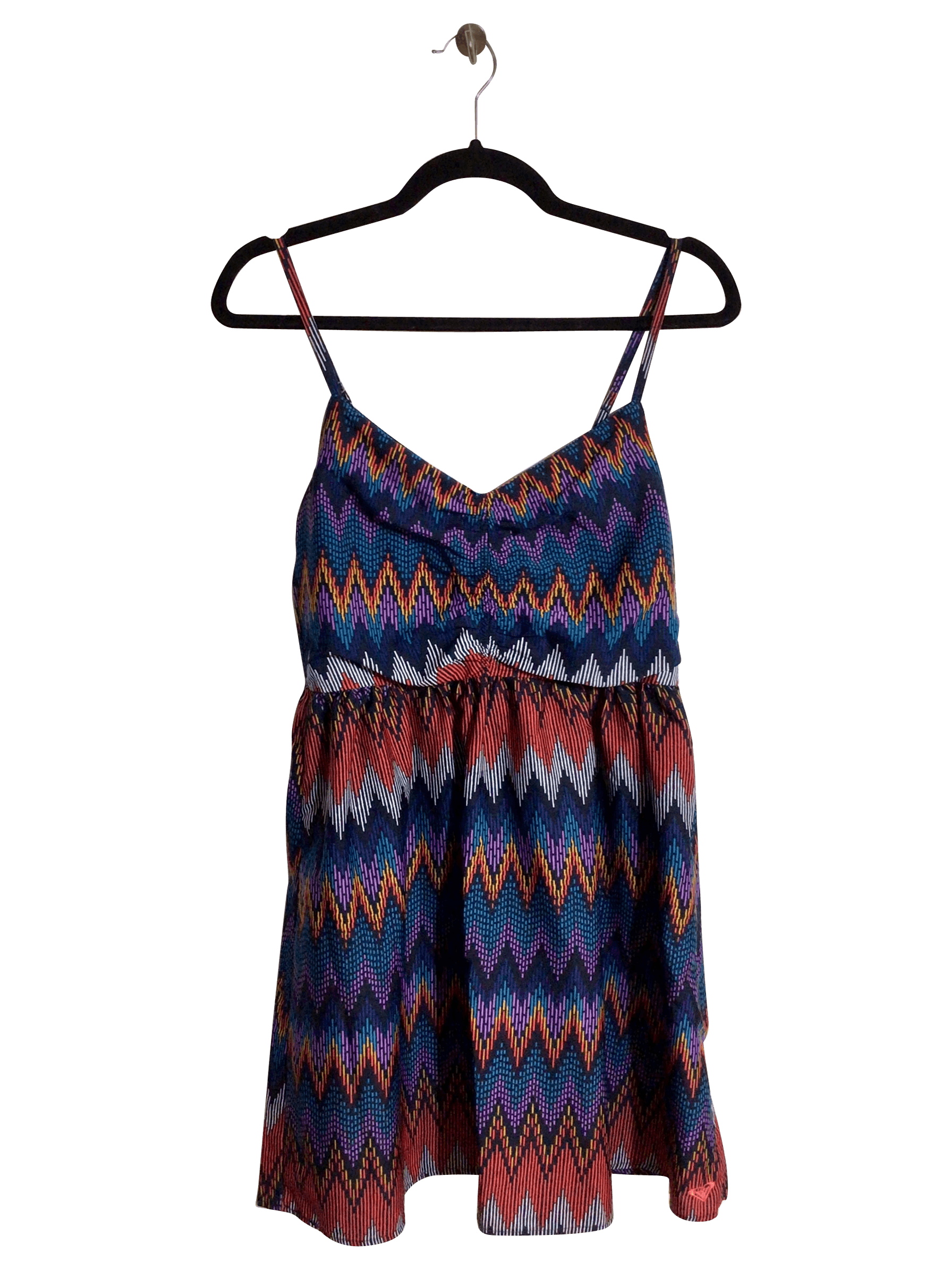 ROXY Stylish Regular Fit Blue Mini Dress - Size M
