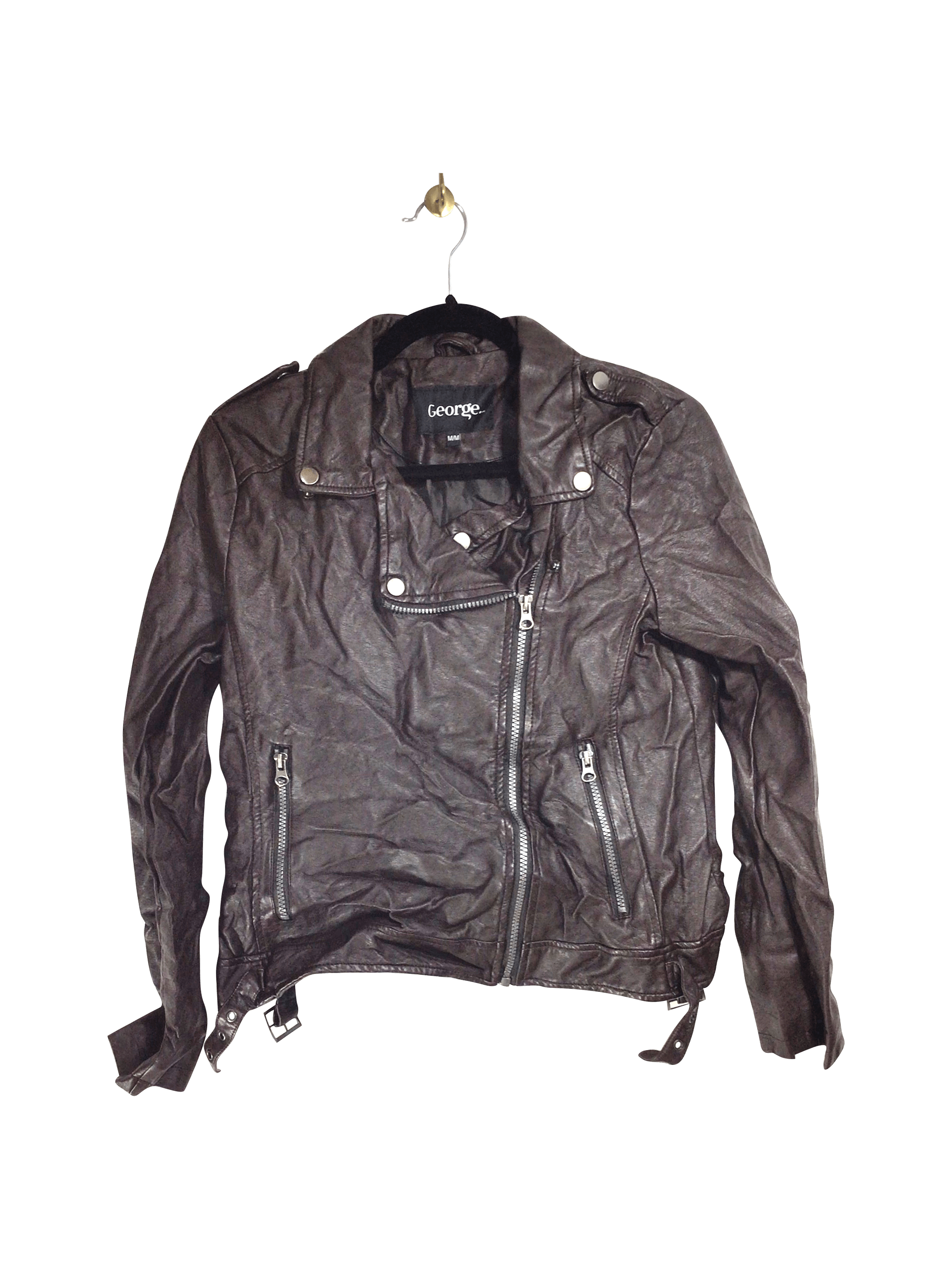 Stylish GEORGE Women's Regular Fit Brown Coat - Size M