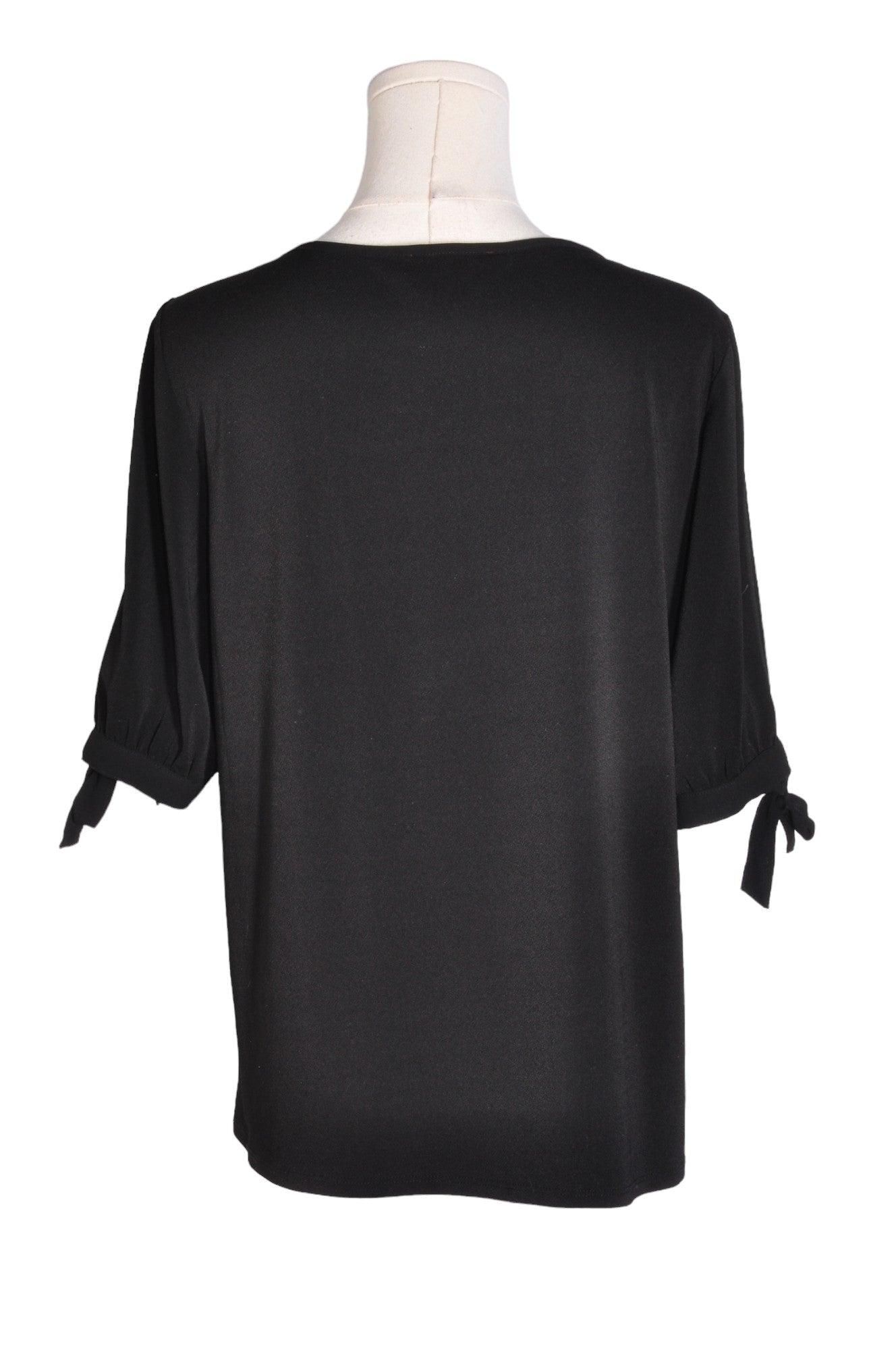 JOE FRESH Stylish Women's Regular-Fit Black Blouse - Size M