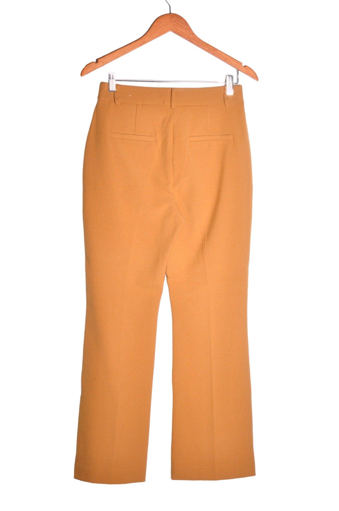 GIORDANO Stylish Women's Brown Regular-Fit Work Pants - Size S