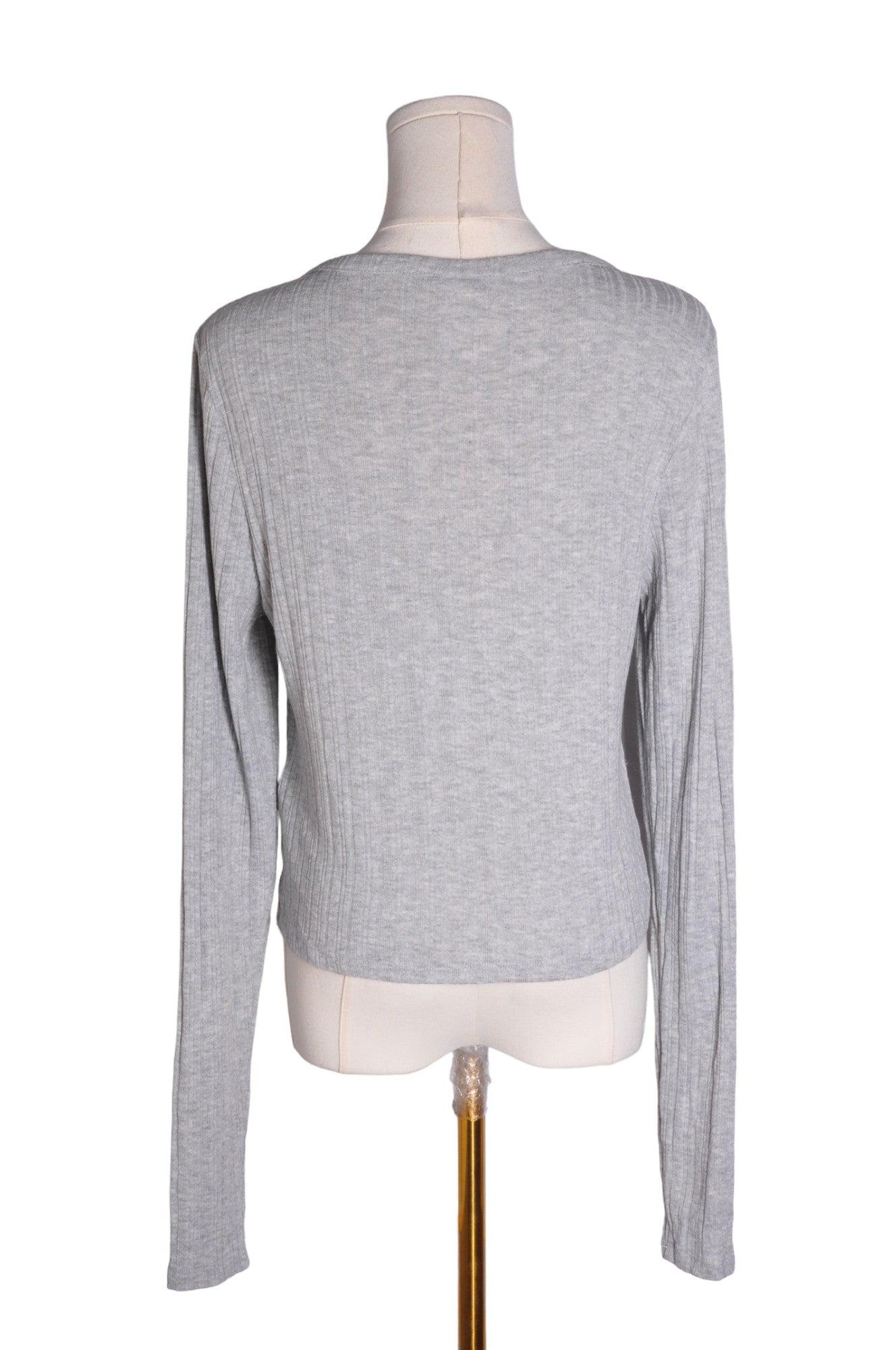 H&M Stylish Women's Gray Regular Fit Cardigan - Size L