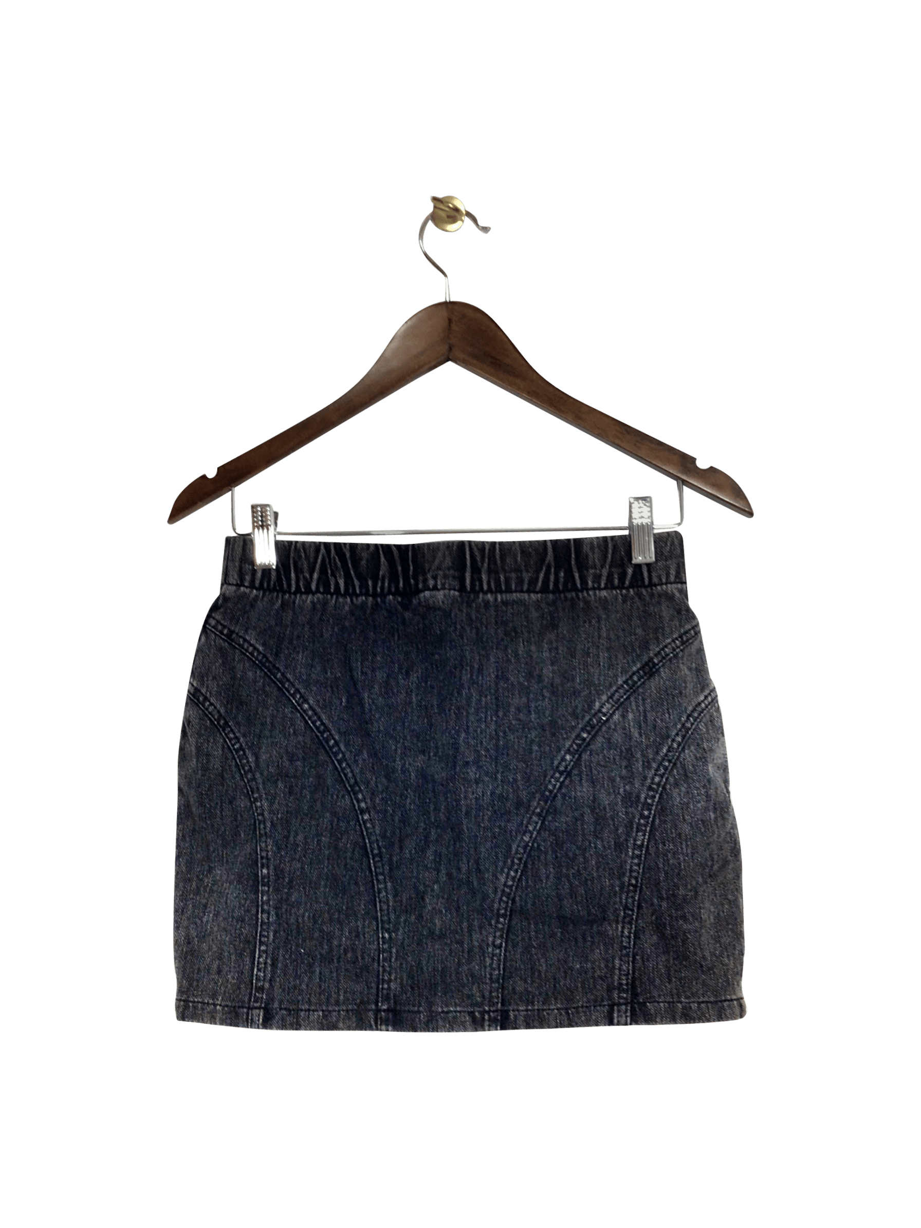 H&M Stylish Regular Fit Black Skirt - Size 8