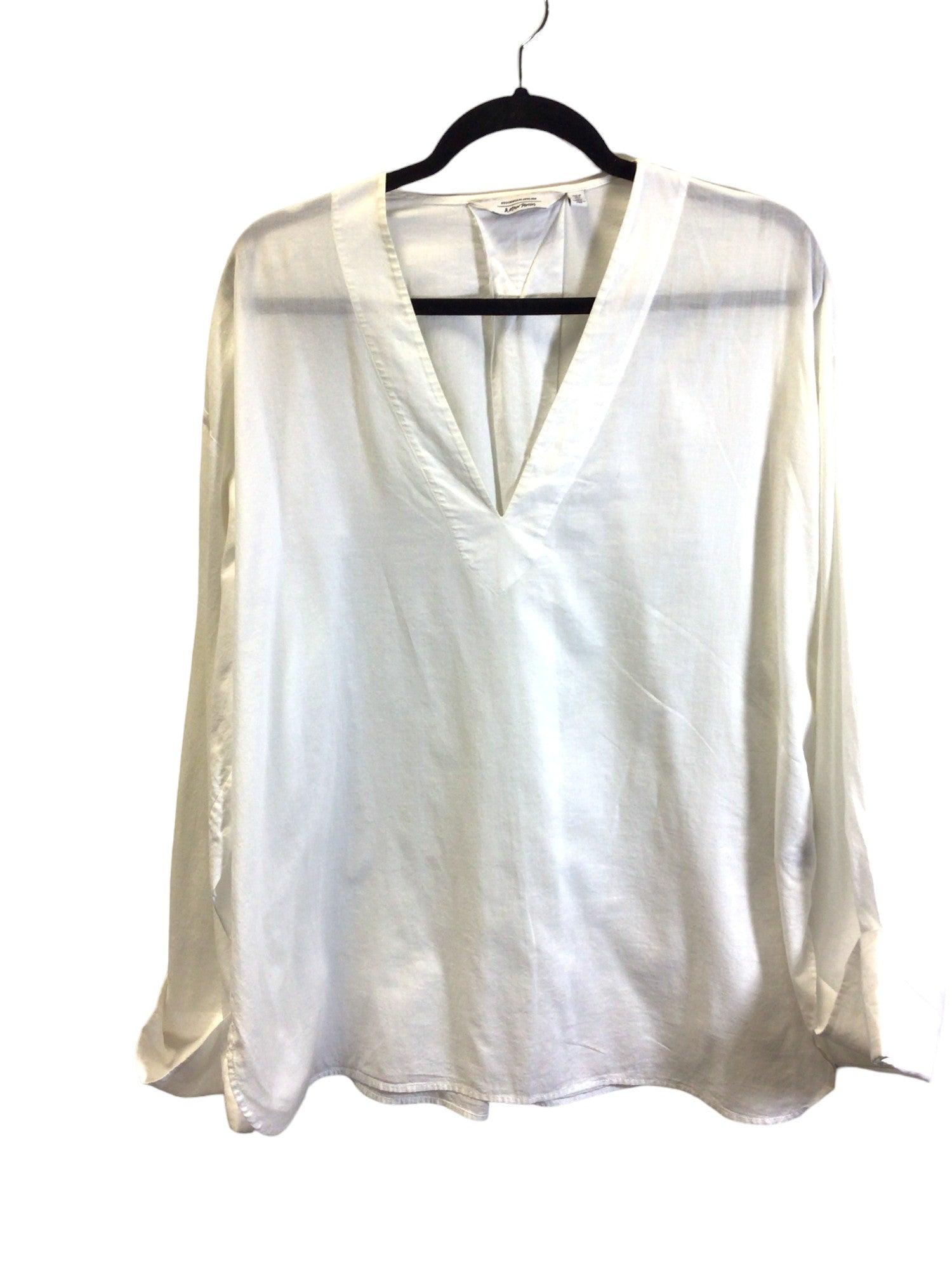 & OTHER STORIES Women's White Regular-Fit Blouse Size 8 - Second Hand