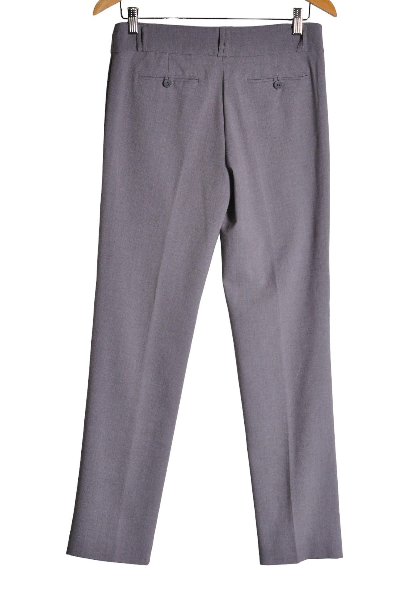 ANNE KLEIN Stylish Gray Regular Fit Women's Second - Hand Work Pants Size 2