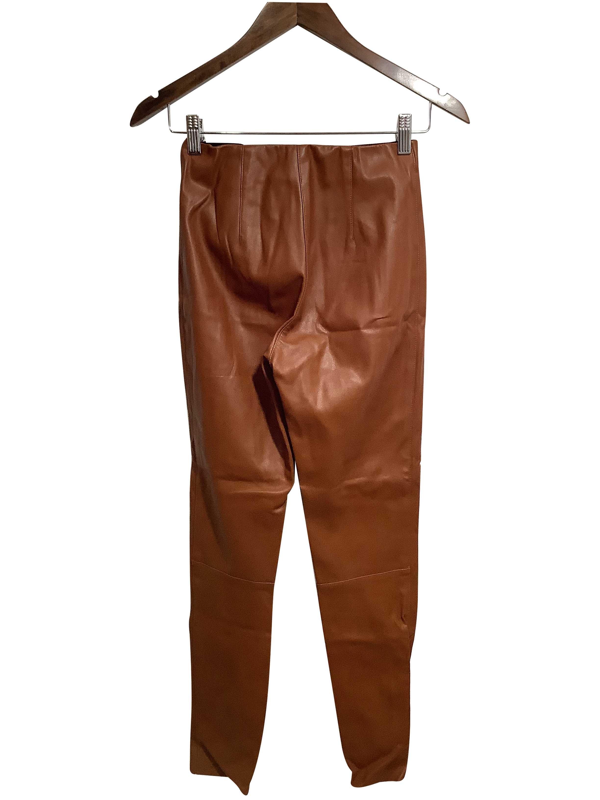H&M Second Hand Regular Fit Ankle Length Brown Pant - Size 2
